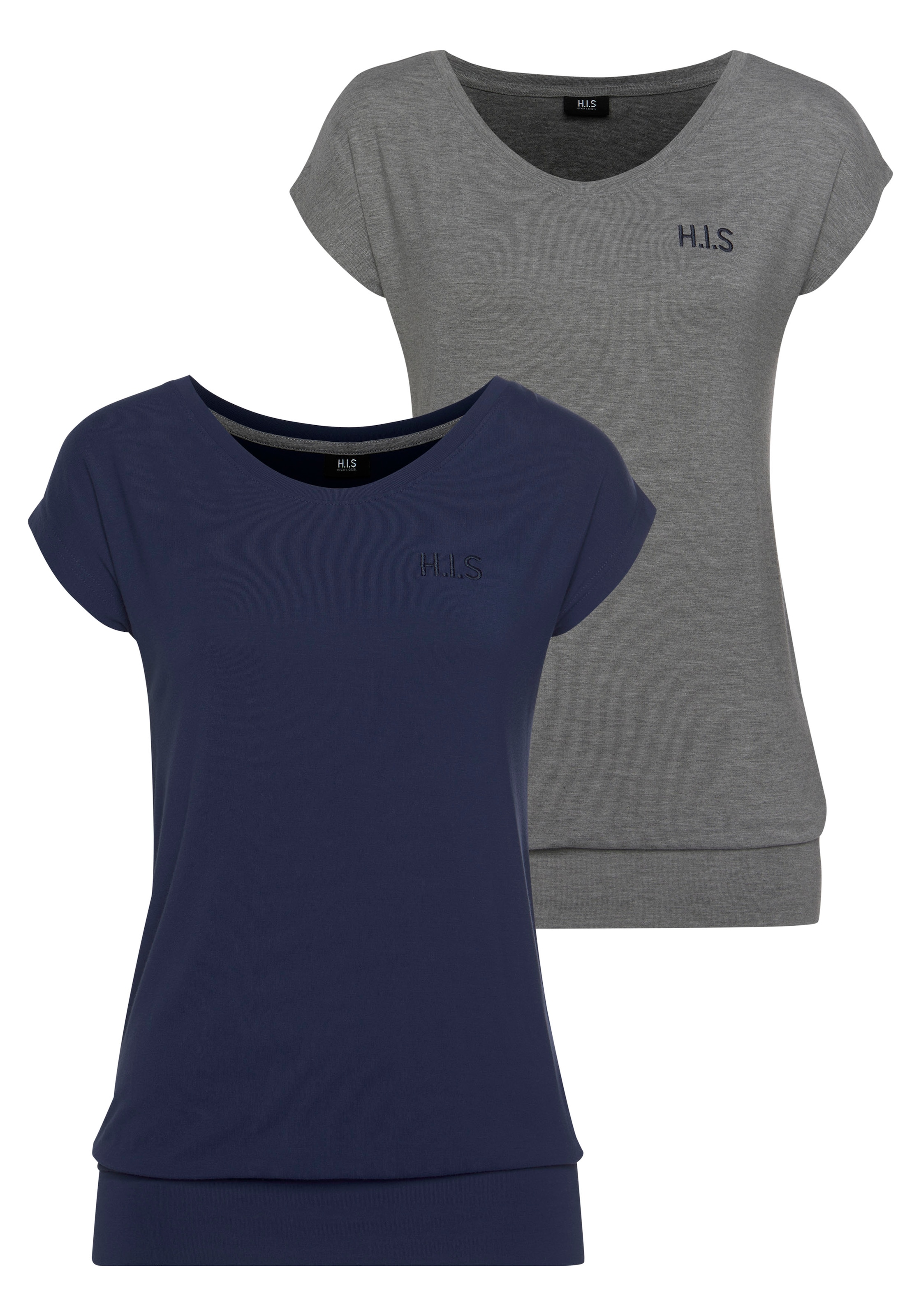 Jelmoli-Versand »aus (2er-Pack) H.I.S online bei Schweiz T-Shirt Viskose«, bestellen