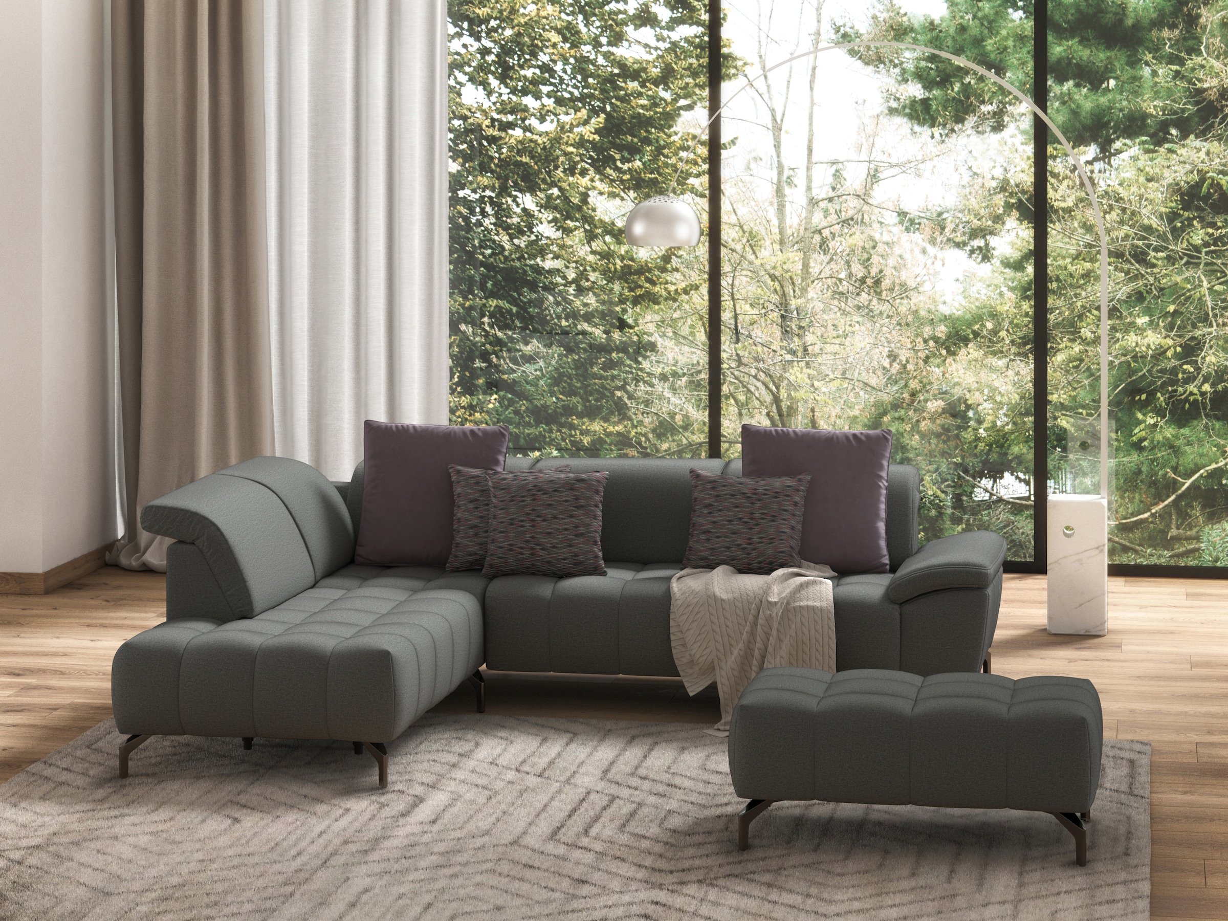 sit&more Hocker »Cool«, mit schwarzen Füssen