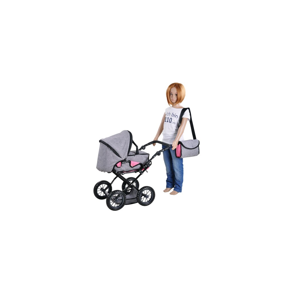Knorrtoys® Puppenwagen »Ruby jeans grey«