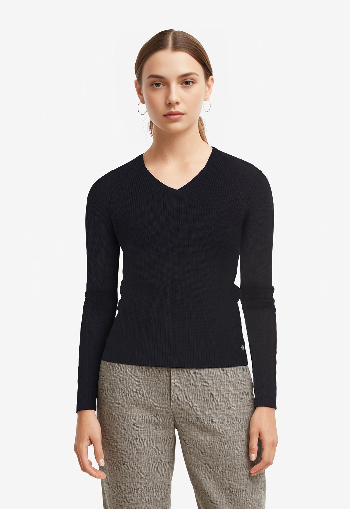 BOSS ORANGE Strickpullover »Fardella Premium Damenmode« mit Ajouré-Details