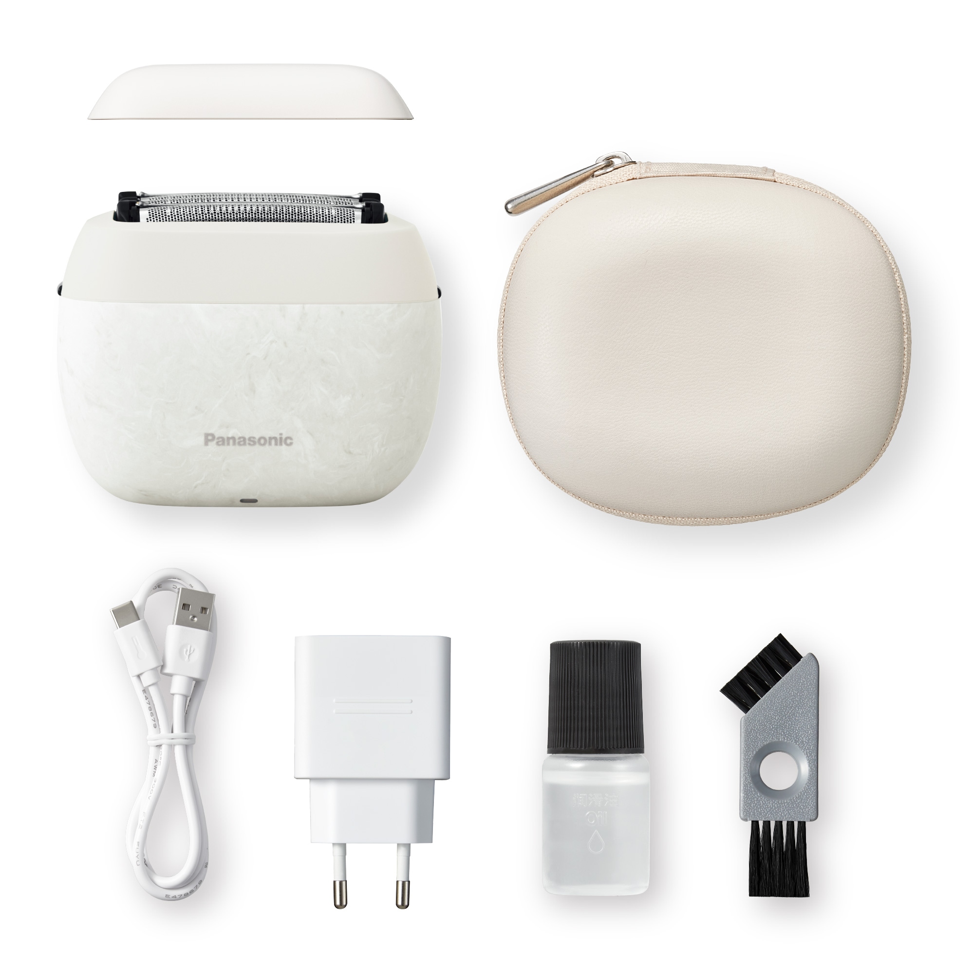 Panasonic Elektrorasierer »ES-PV6B-W803«, Kompakt, 5 Edelstahlklingen, USB-Laden (Typ-C), Bartdichten-Sensor+