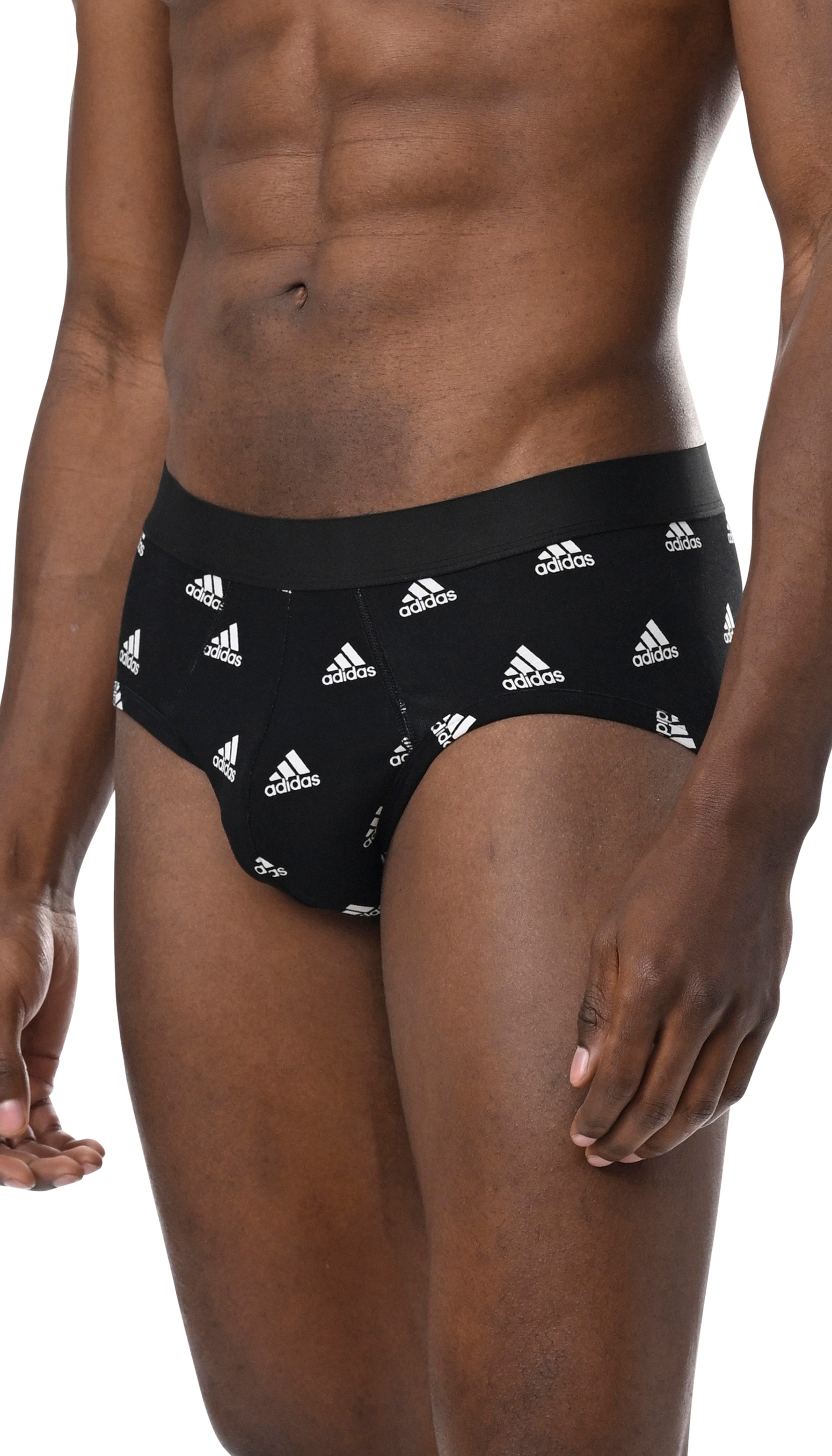 adidas Sportswear Slip »"Active Flex Cotton"«, (3er Pack), elastisch, ohne Eingriff, weich, Logo-Bund, Single Jersey-Qualität
