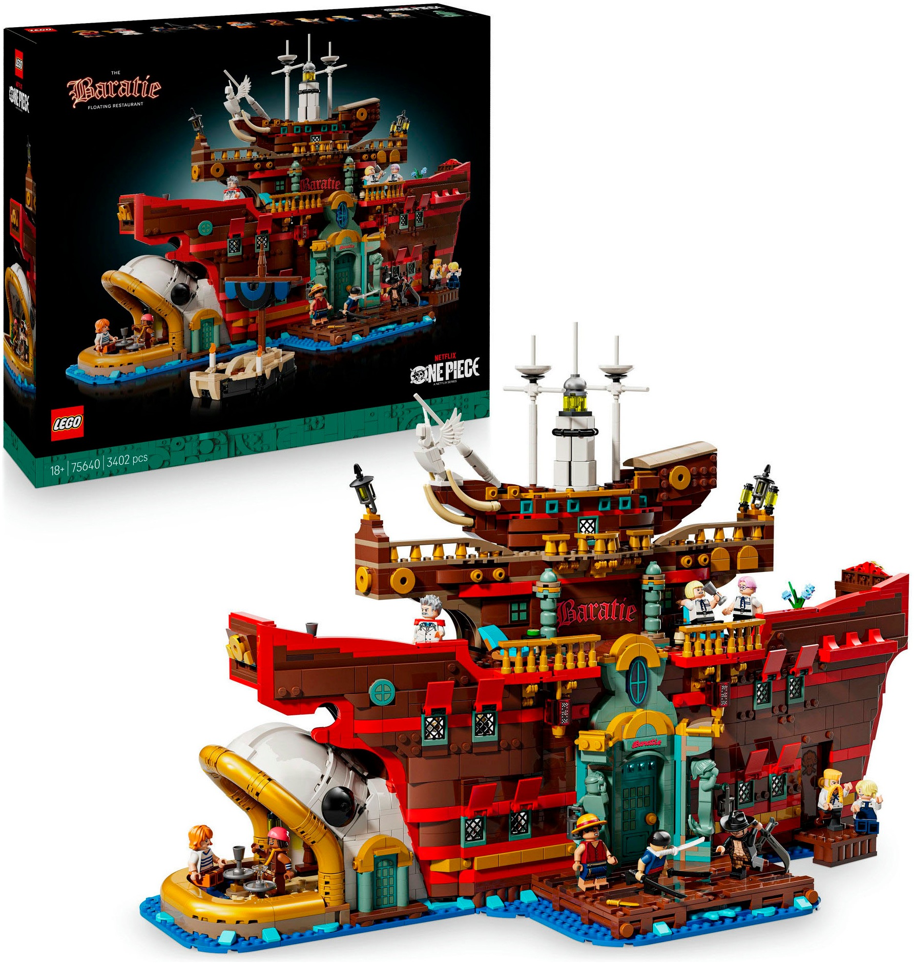 LEGO Konstruktionsspielsteine "Baratié, das Schwimmende Restaurant (75640), LEGO One Piece" Made in Europe