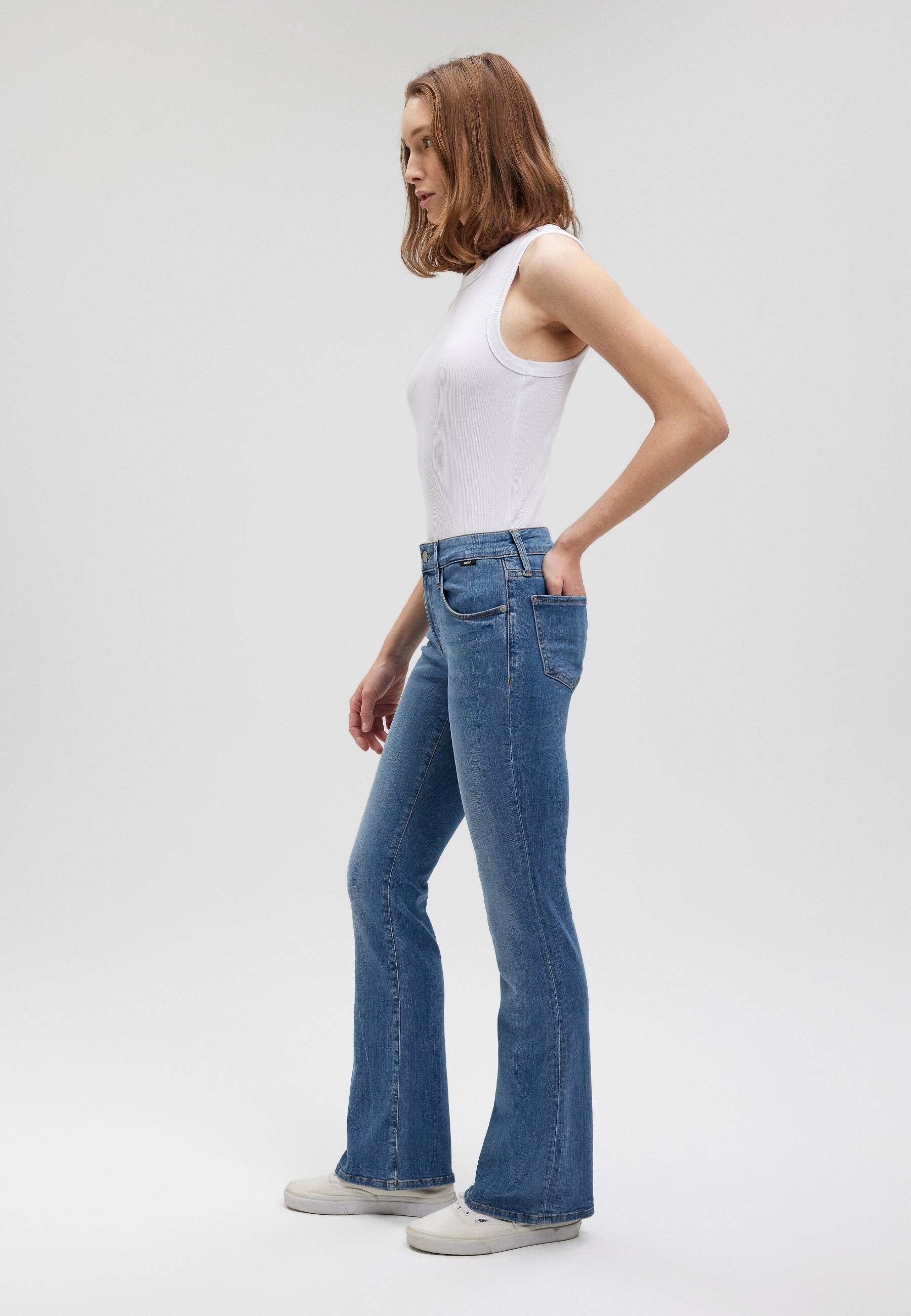 Mavi Bootcut-Jeans »Mavi Jeans Bella Mid-Rise«