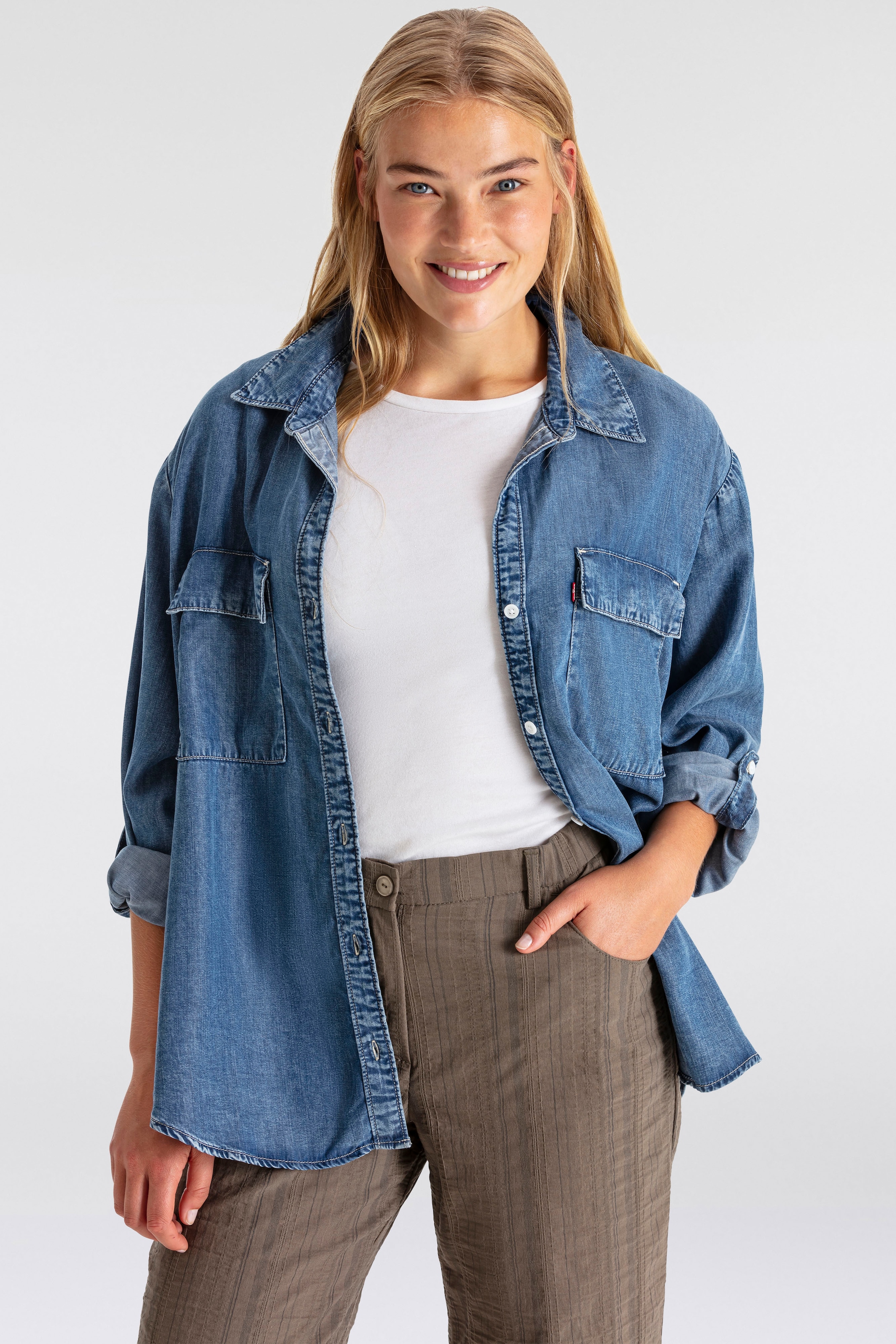 Levi's® Plus Jeansbluse »DOREEN UTILITY«