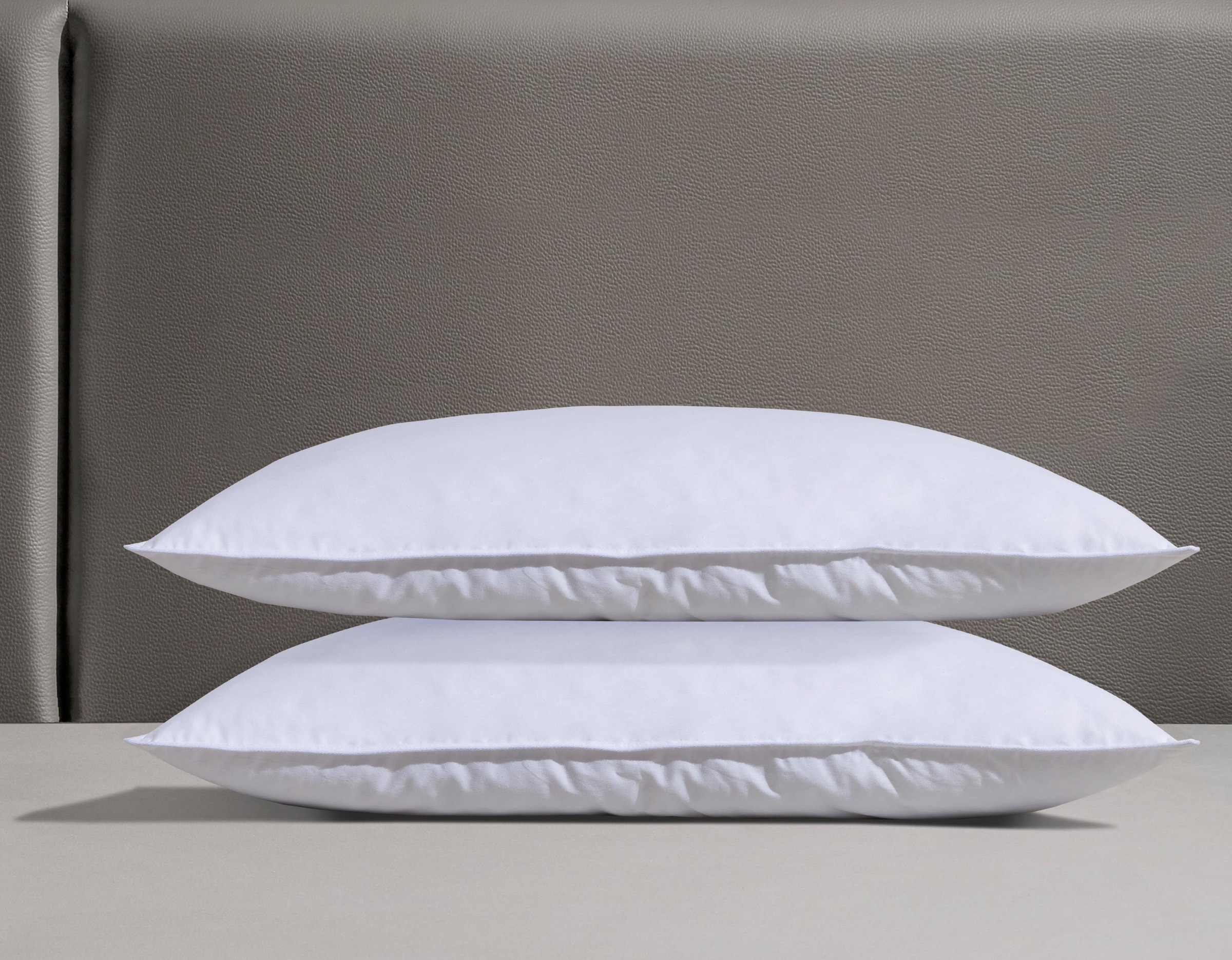 RIBECO Federkissen "Kopfkissen-Set Laram, Kissen mit Daunenanteil, in 40x80 oder 80x80 cm" Füllung: 90 % Federn, 10 % Daunen 2 Stk. tlg.