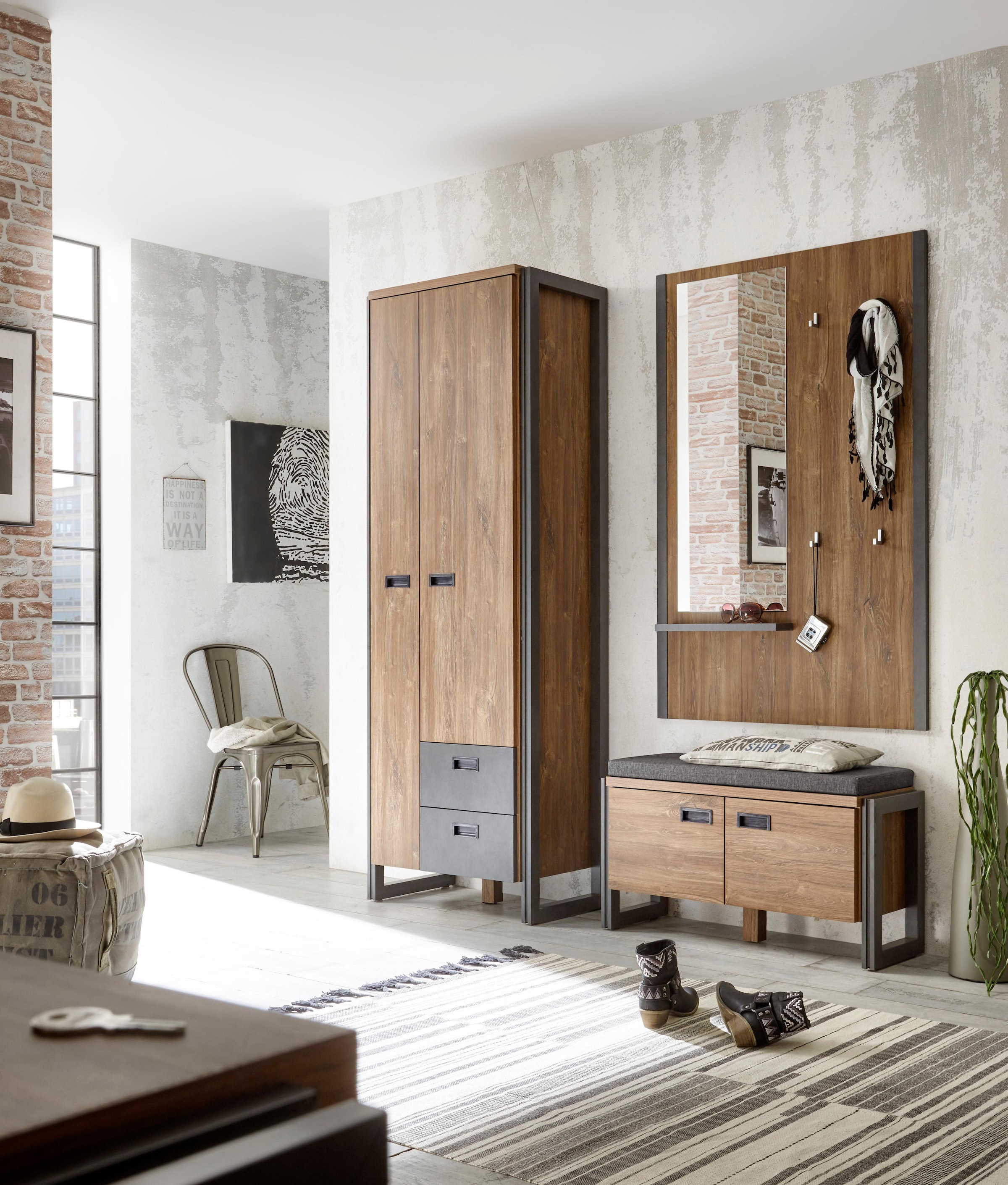 Home affaire Garderobenschrank »Detroit«, Höhe ca. 202 cm online shoppen |  Jelmoli-Versand