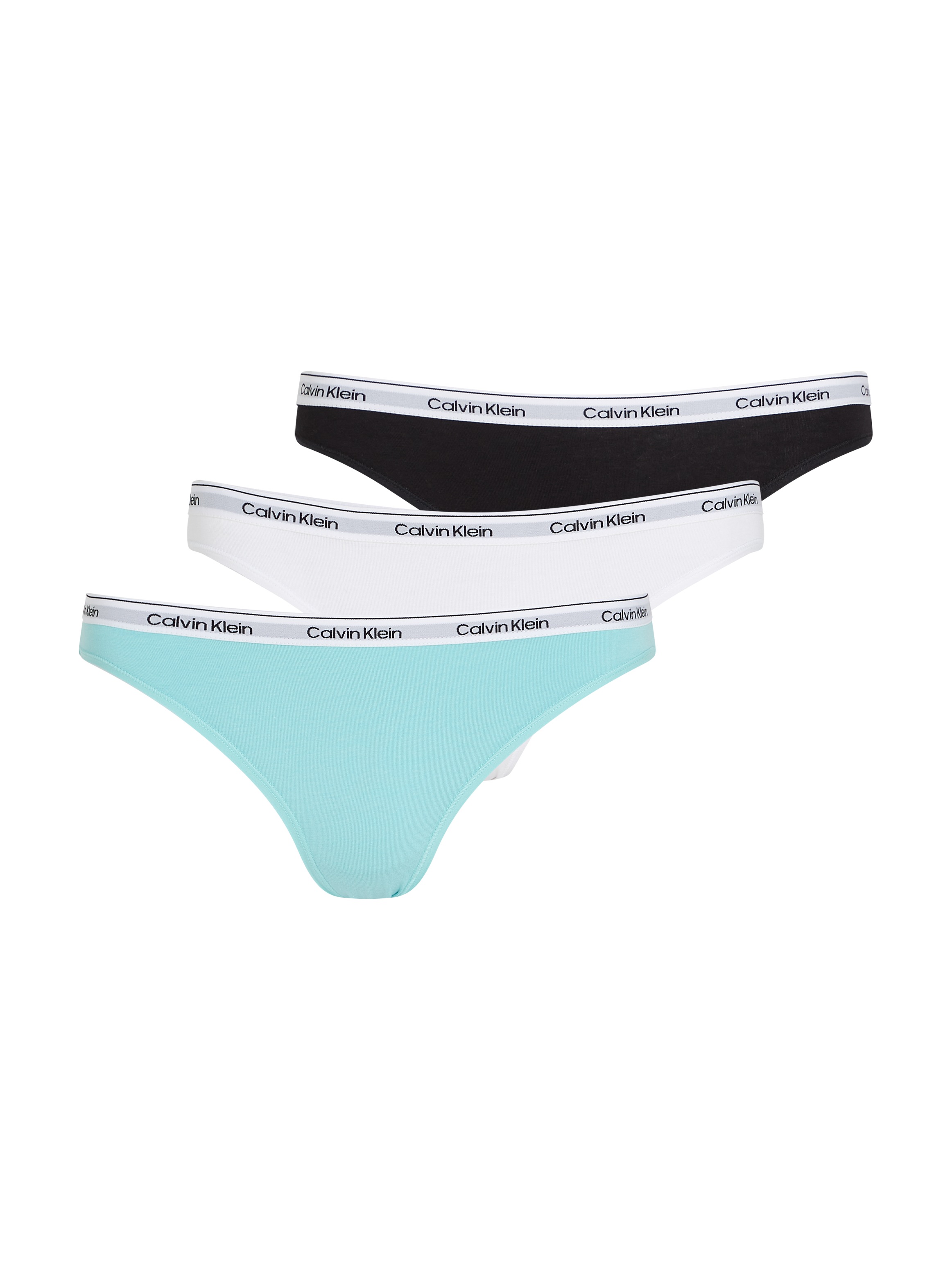 Calvin Klein Underwear Bikinislip »3 PACK BIKINI (LOW-RISE)« 3 Stk. Low Rise mit Logobund