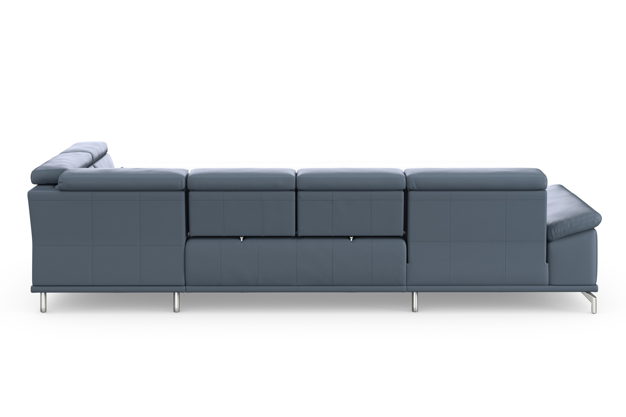 sit&more Wohnlandschaft »Cabrio U-Form, mit Sitztiefenverstellung, Arm- und Kopfteilverstellung«, 3 Nierenkissen, Federkern, optional Bettfunktion und Stauraum