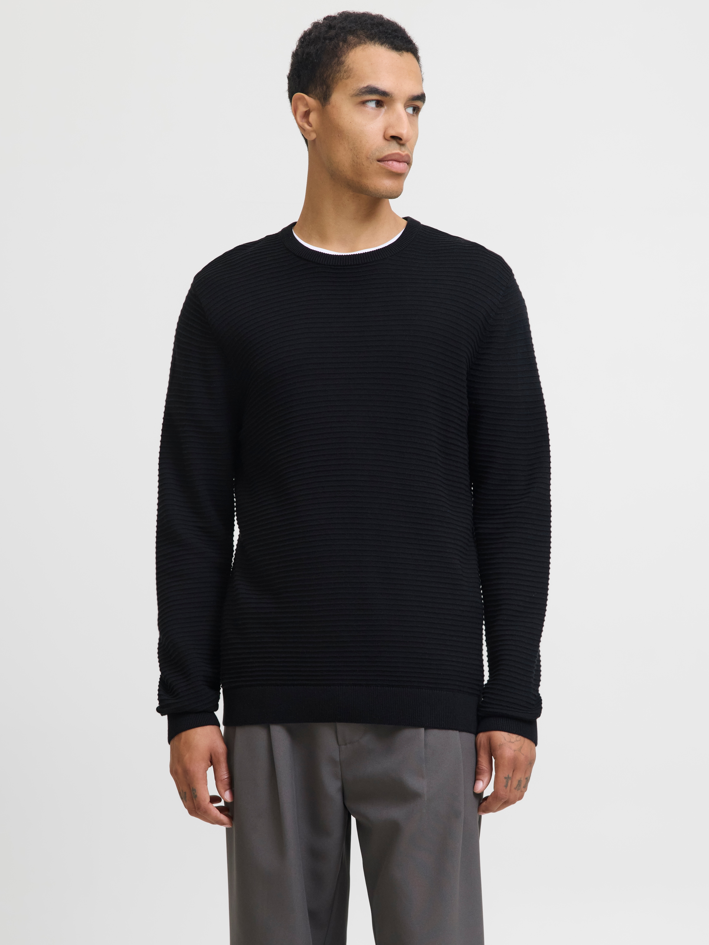 Jack & Jones Rundhalspullover »JJOTTO KNIT CREW NECK AW25«