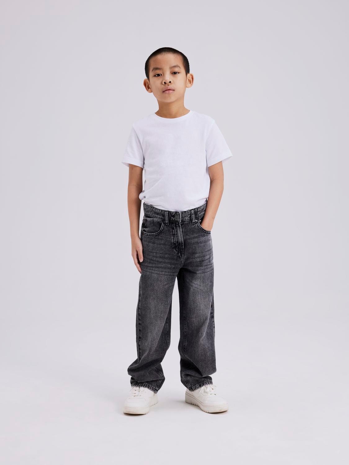 Name It Straight-Jeans »NKMRYAN – Jeans mit geradem Bein, strapazierfähig« unifarben, casual, straight fit, Denim/Jeans