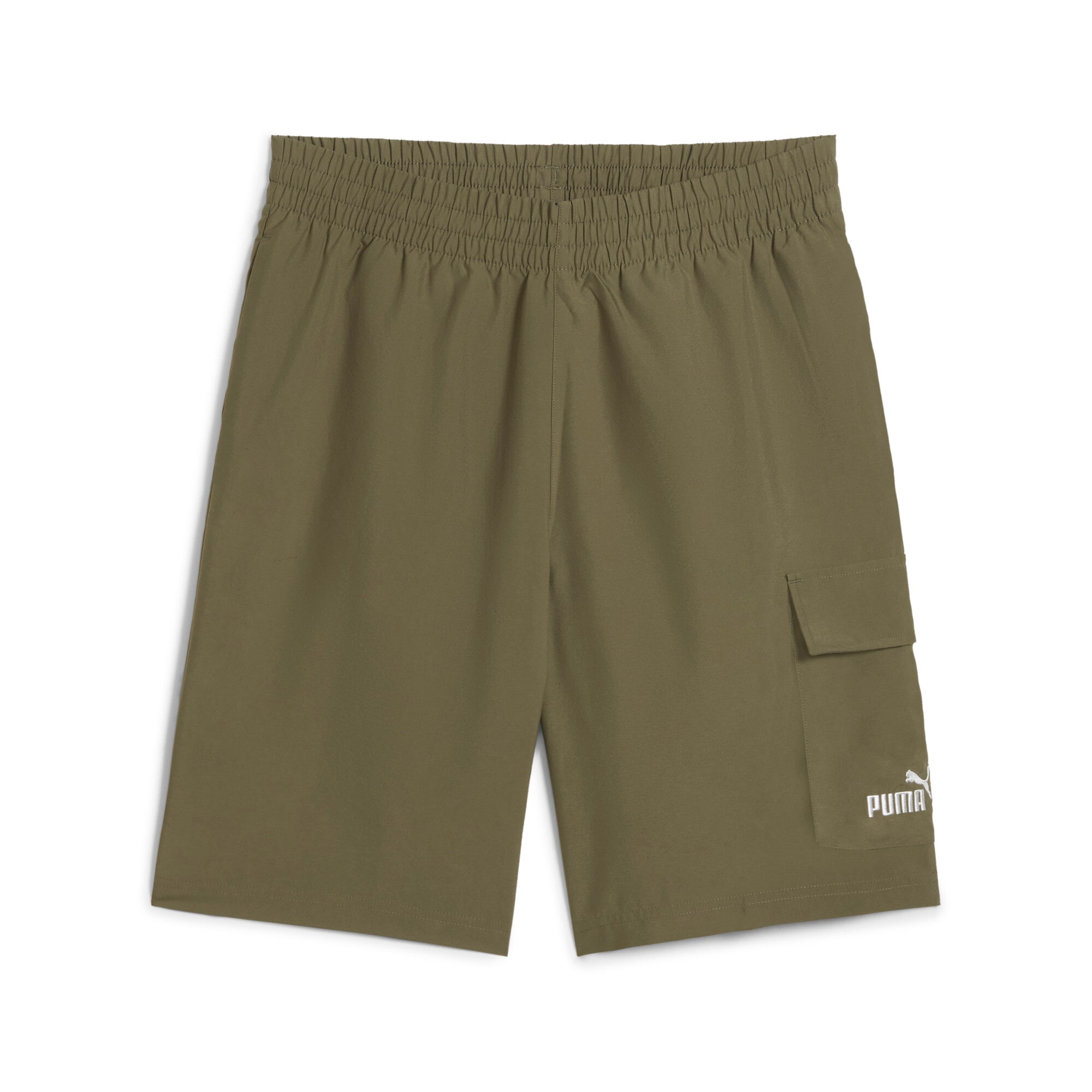 PUMA Shorts »ESS NO. 1 LOGO WOVEN CARGO SHORTS 9"« mit Eingrifftaschen, elastischer Bund mit innenliegendem Kordelzug