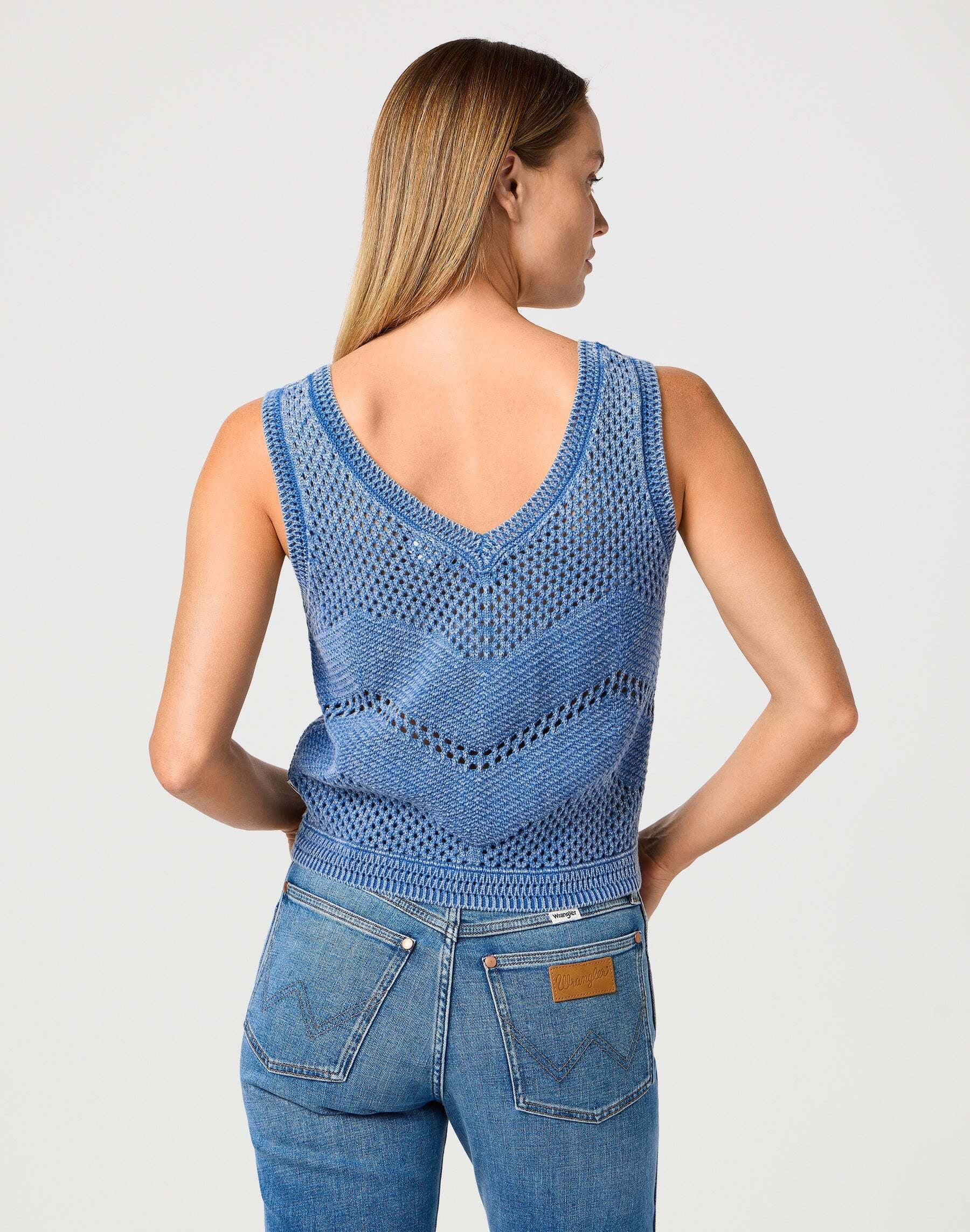 Wrangler Kurzarmshirt »Wrangler Top Sweater Tank«