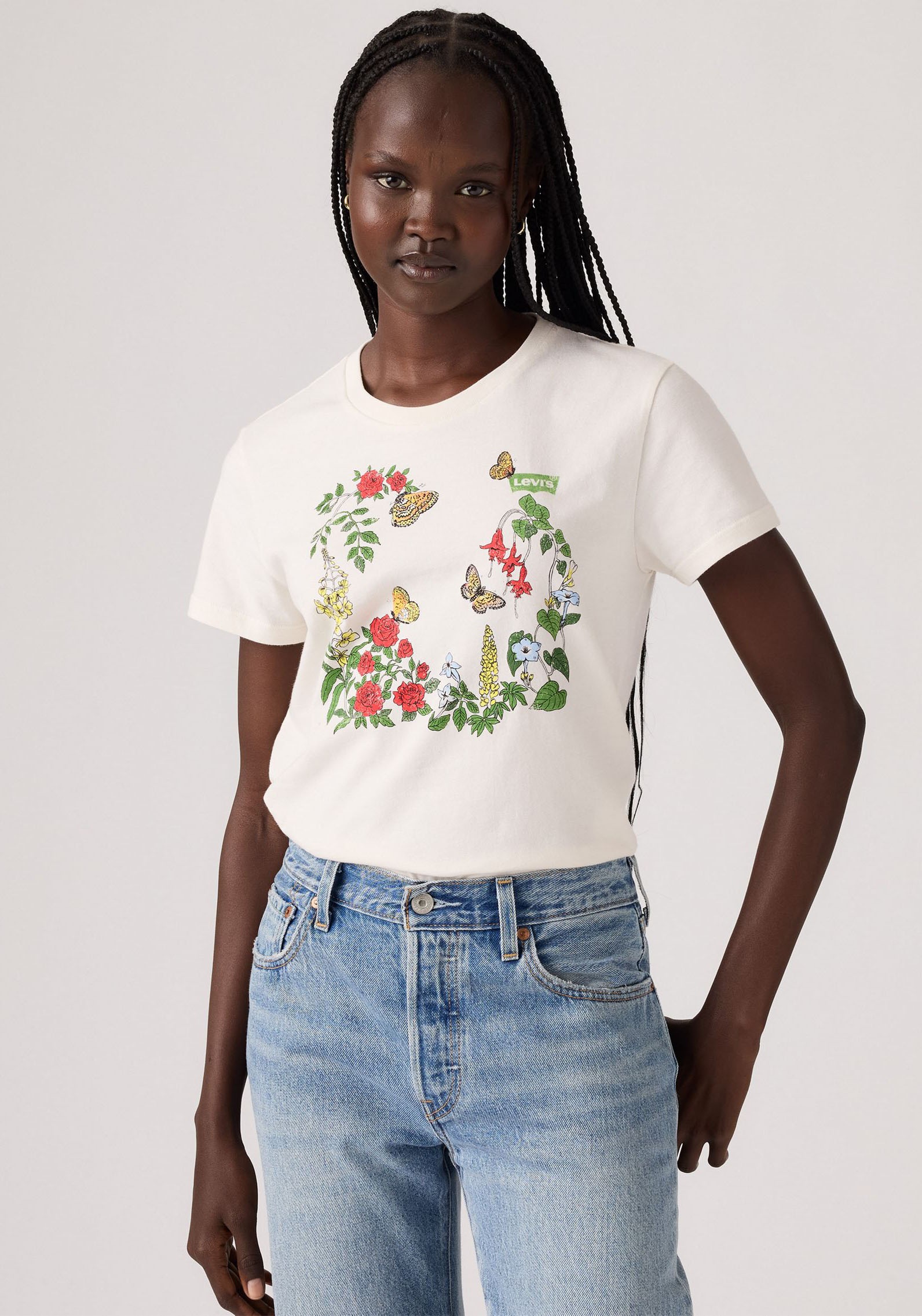 Levi's® T-Shirt »THE PERFECT TEE«, mit Blumen Print