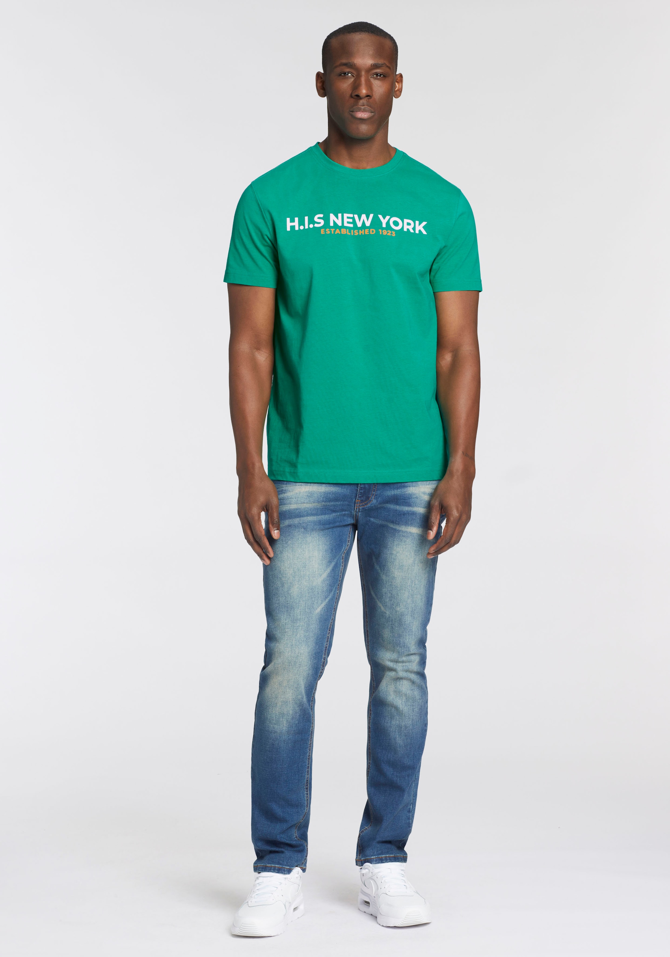 H.I.S T-Shirt, Mit grossem Frontprint