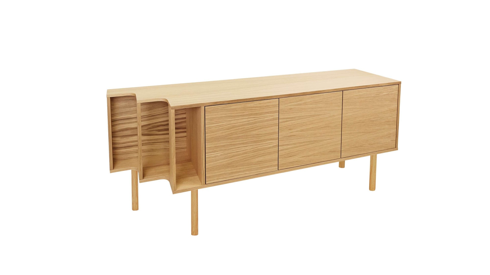 Woodman Sideboard »Shift«, mit Echtholzfurnier aus Eiche, Breite 189 cm, mit Push-to-Open, FSC®