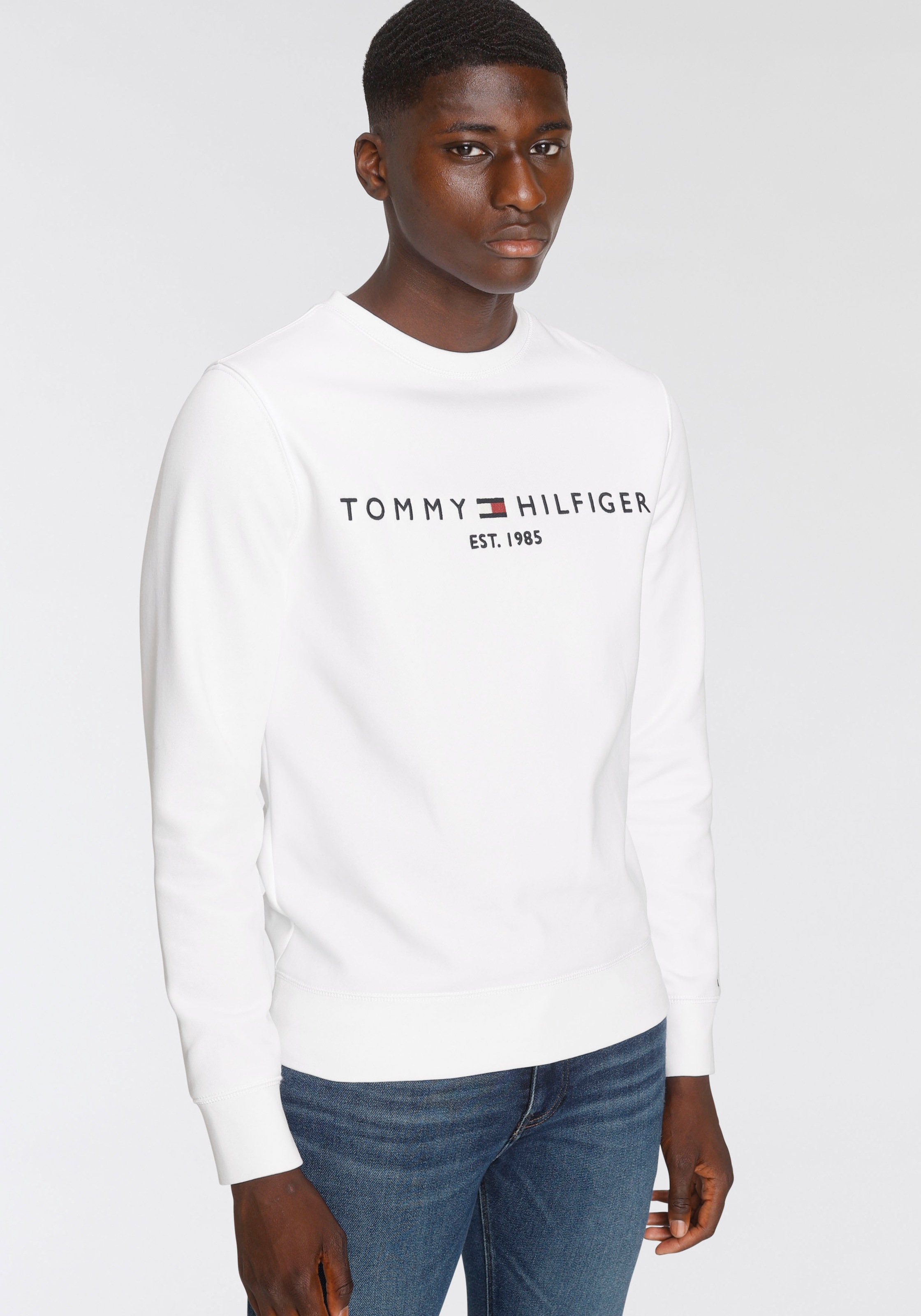 Tommy Hilfiger Sweatshirt »TOMMY LOGO SWEATSHIRT«, mit Rundhalsausschnitt kaufen