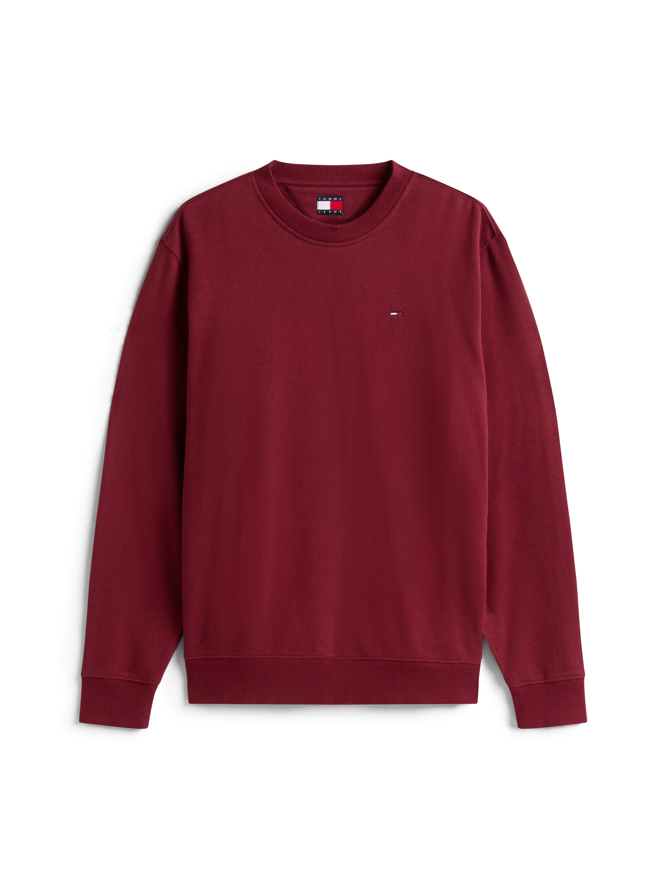 Tommy Jeans Sweatshirt »TJM REG S FLAG CREW«, Mit besticktem Markenlogo auf Brusthöhe