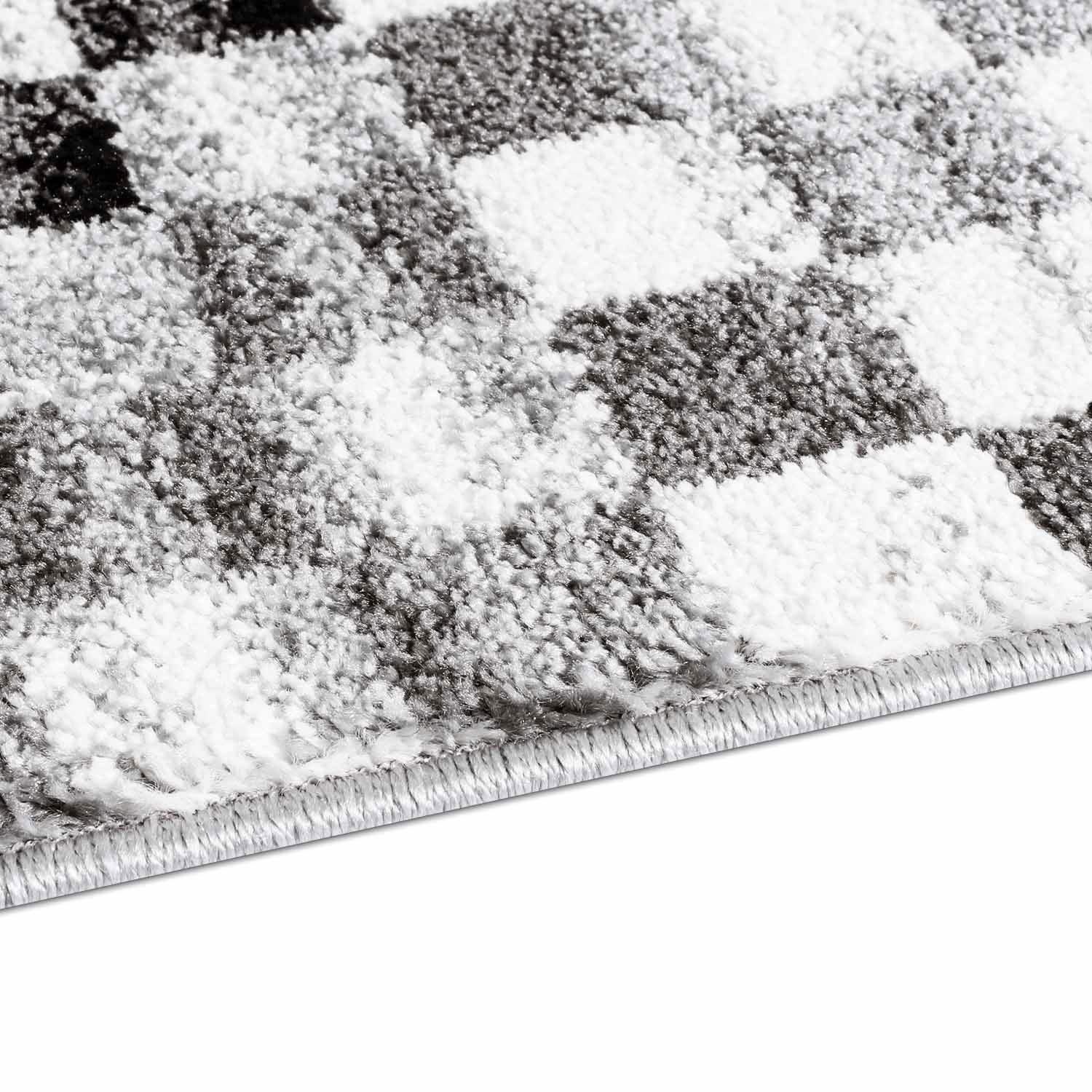 Carpet City Teppich »Moda 1141«, rechteckig, 11 mm Höhe, Kurzflor, Karo, weich, Wohnzimmer, Schlafzimmer