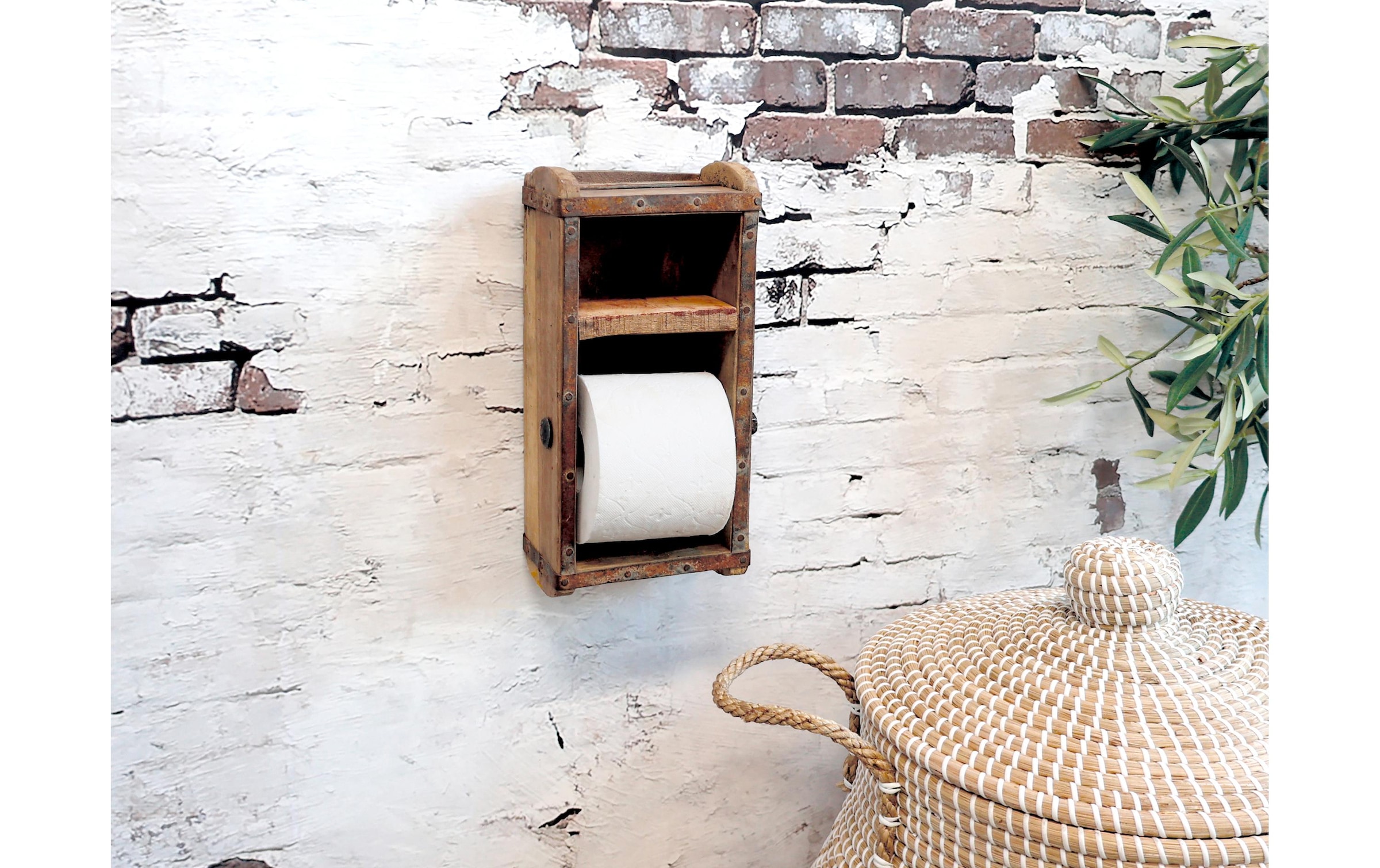 Chic Living Toilettenpapierhalter »WC-Papierhalterung,Backsteinfo«
