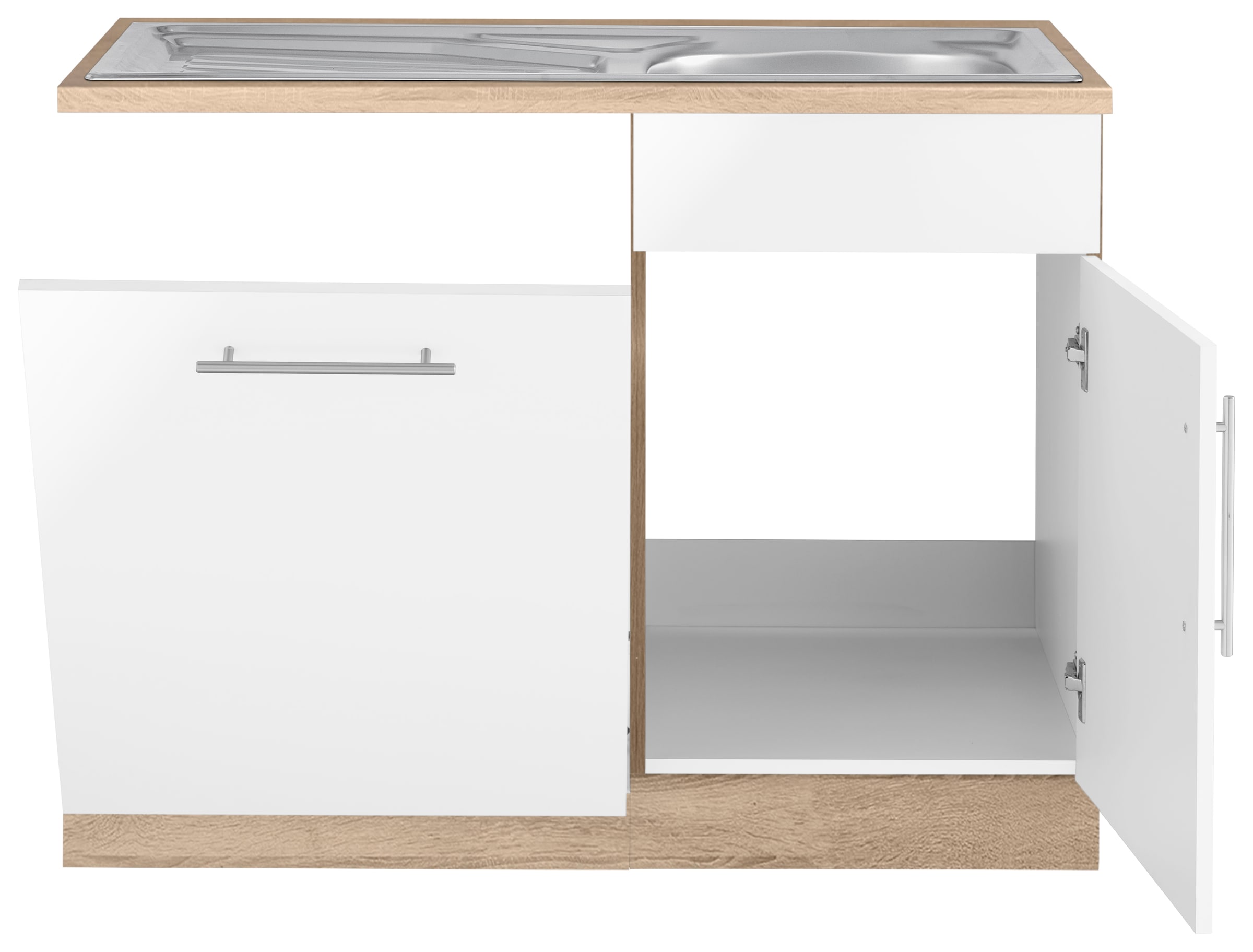 wiho Küchen Spülenschrank »"Cali"«, 110 cm breit, inkl. Tür/Sockel für Geschirrspüler