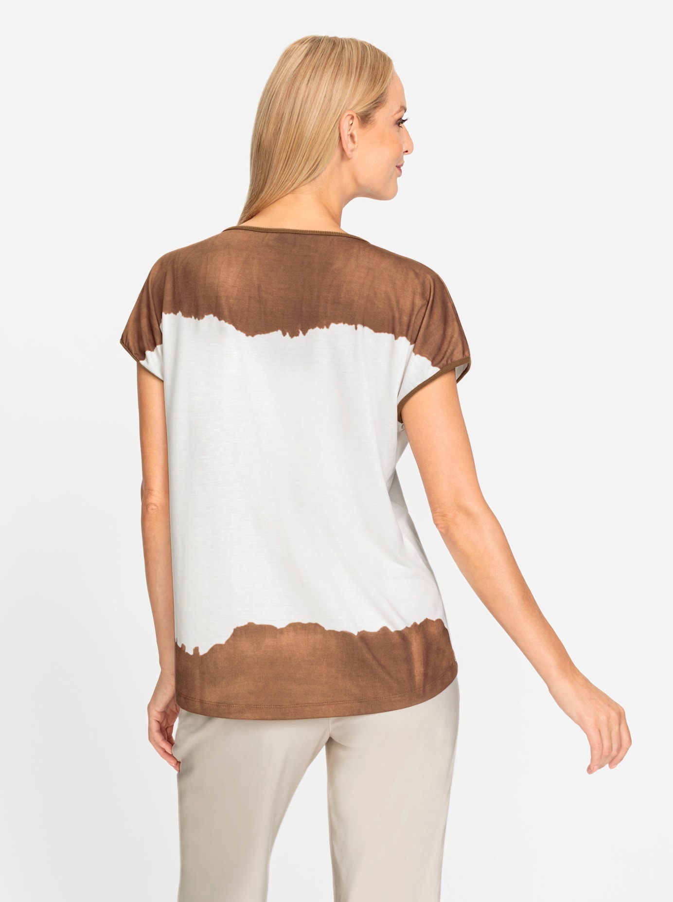 heine Rundhalsshirt »Druck-Shirt«, (1 tlg.)