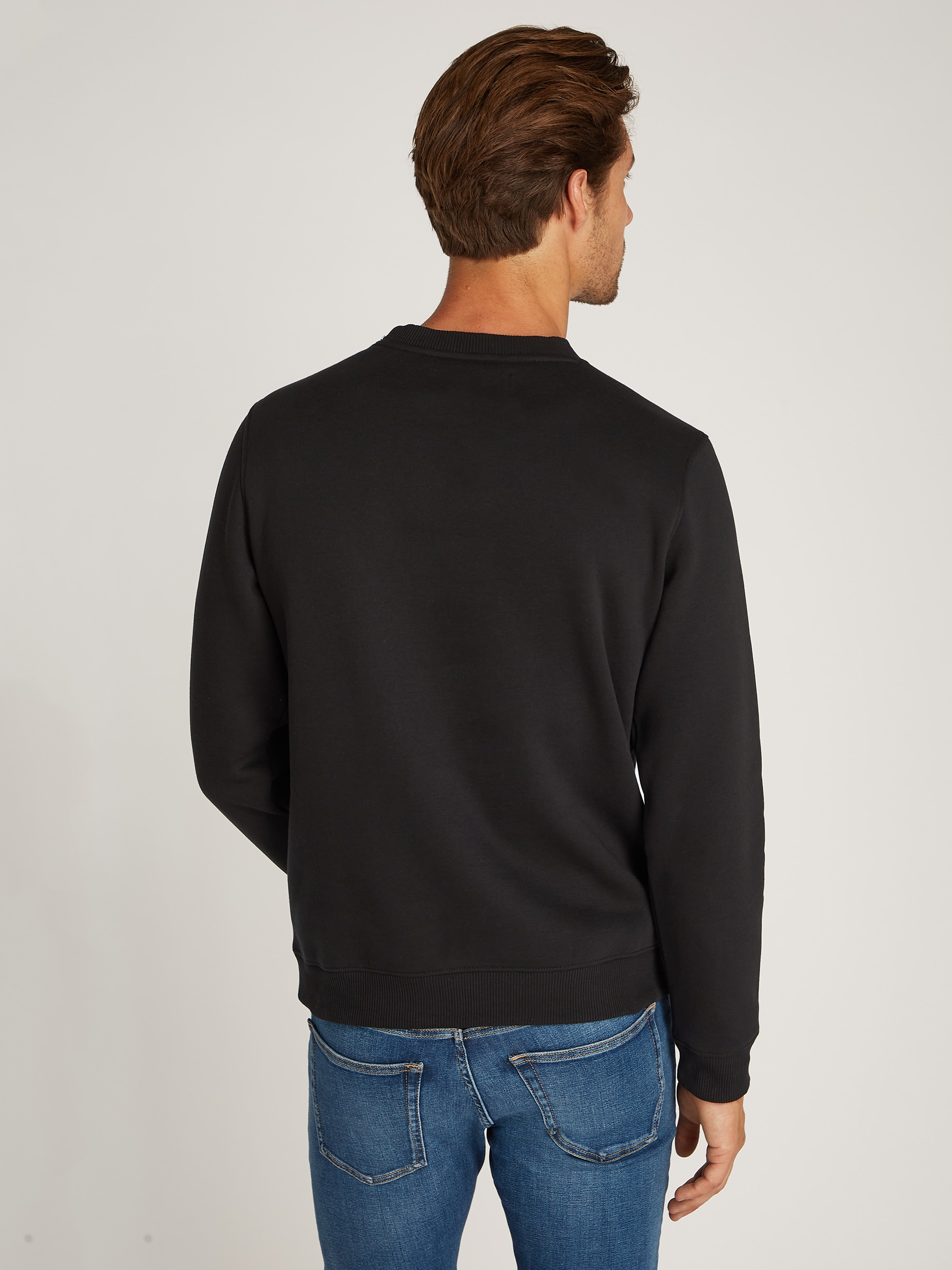 Calvin Klein Jeans Sweatshirt »OUTLINE MONOLOGO CREW NECK«, mit Markenlabel