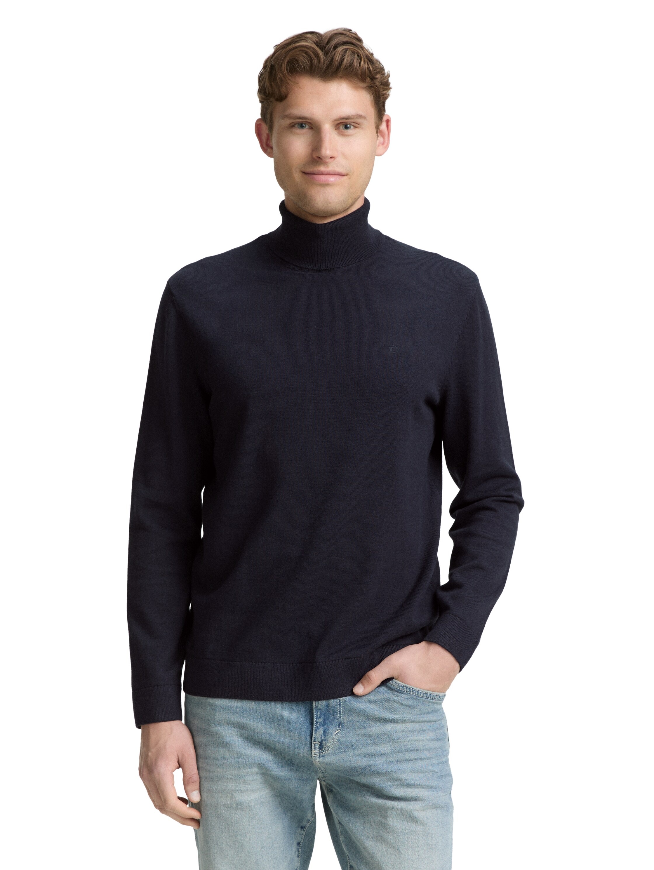 TOM TAILOR Rollkragenpullover im Strick-Design