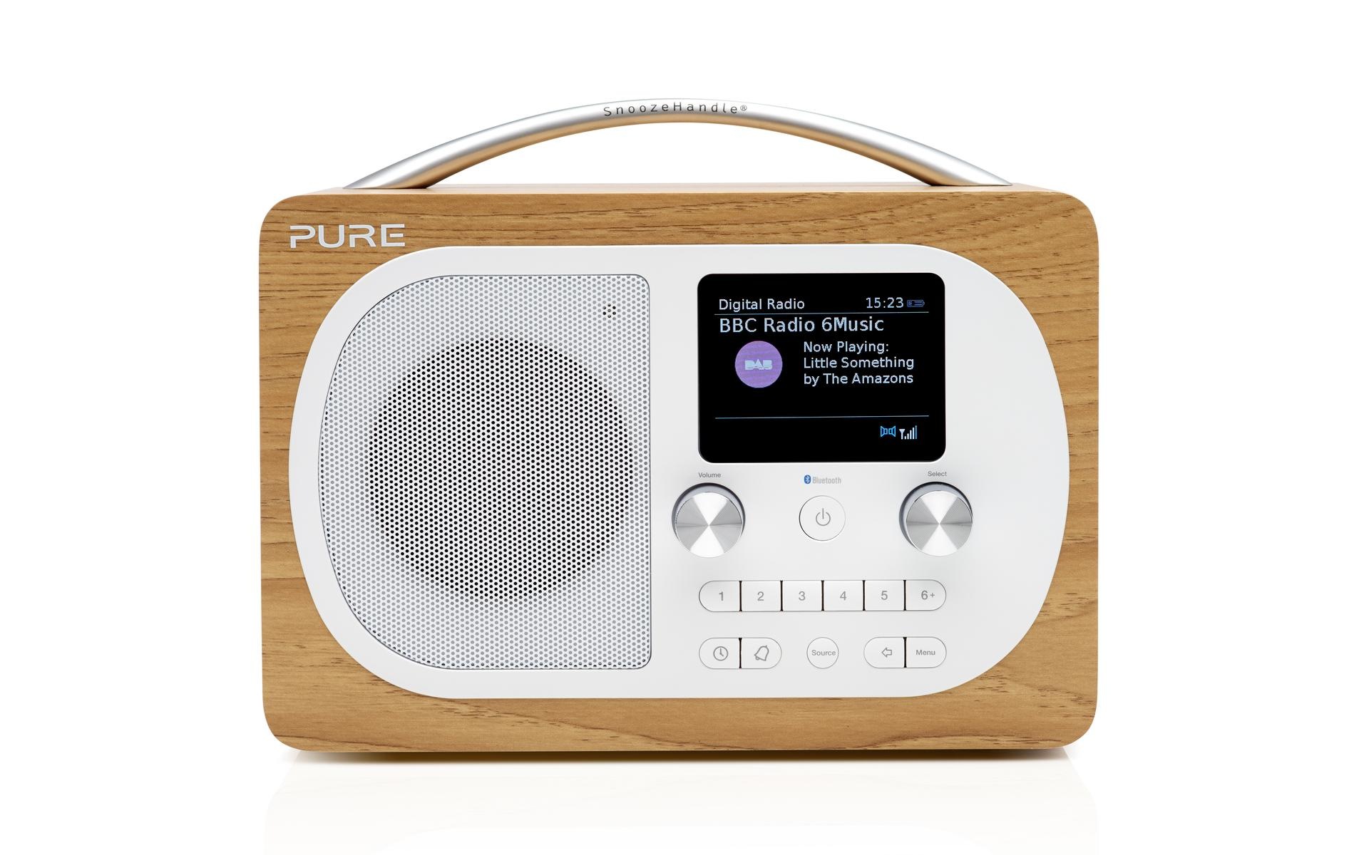Pure Internet-Radio »Evoke H4 BT Eiche«, (Bluetooth FM-Tuner-Digitalradio (DAB+)