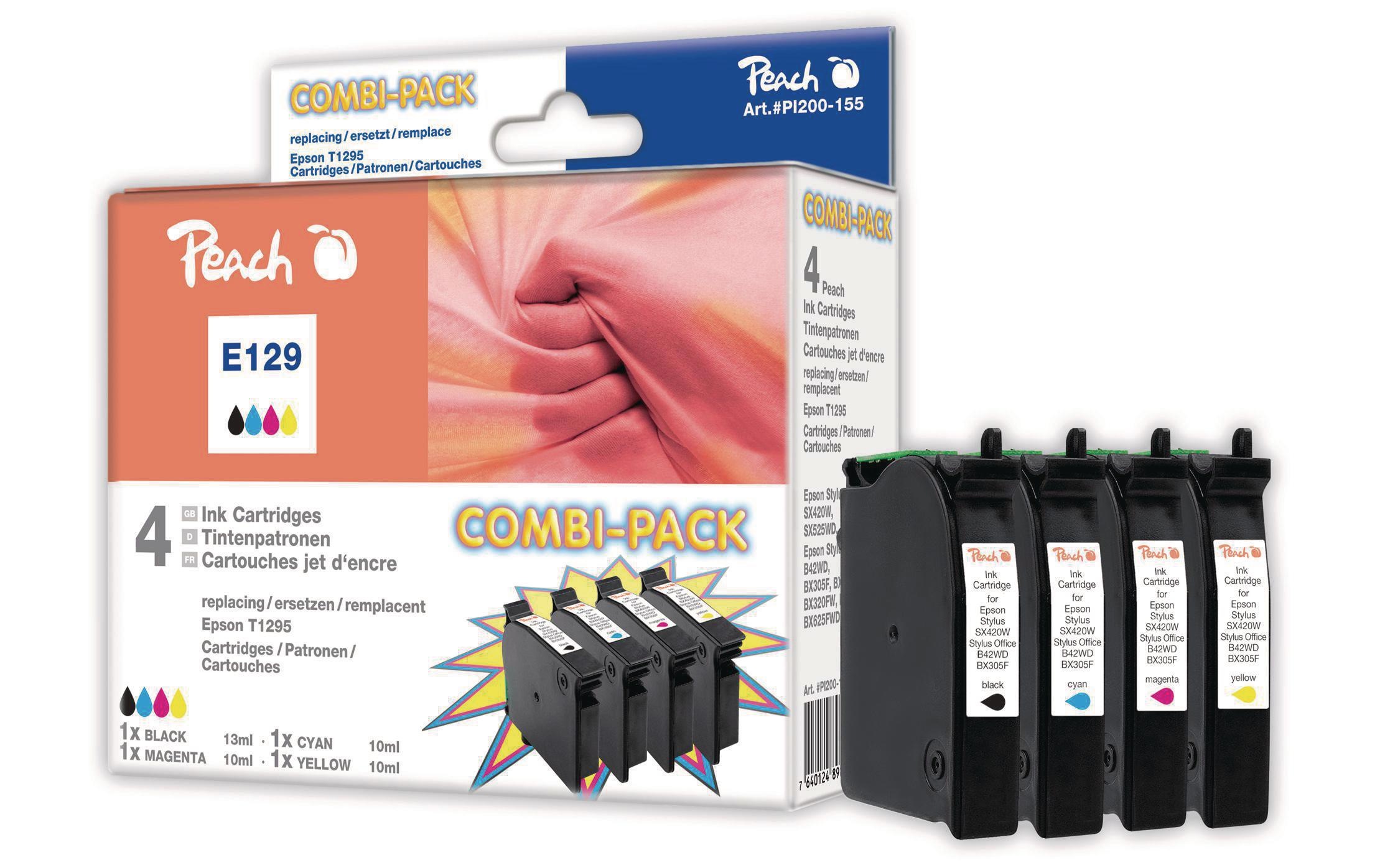 Peach Tintenpatrone »Epson T1294 C/M/Y/BK«