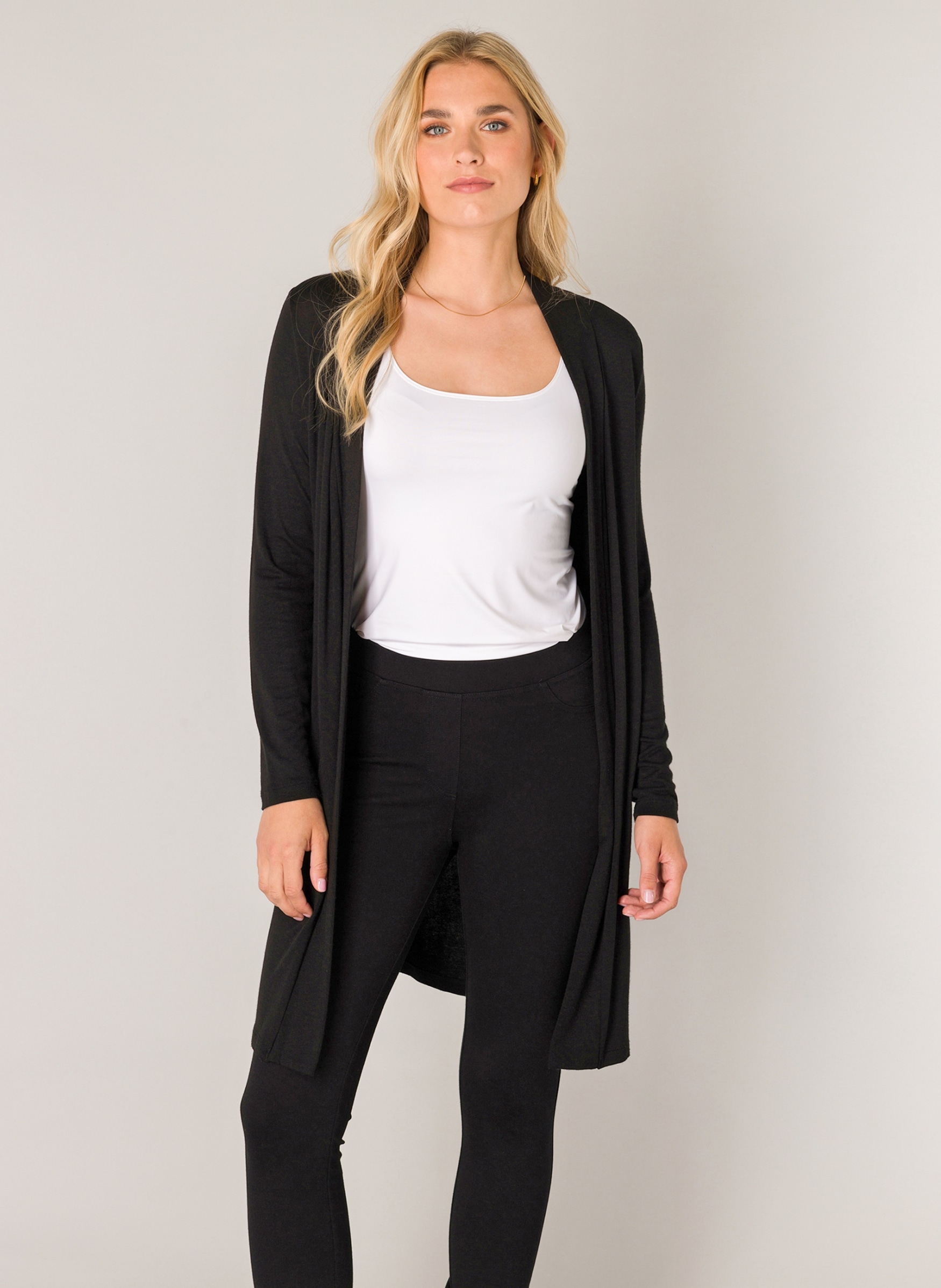 Base Level Longstrickjacke »Yayla Long«, ohne Verschluss