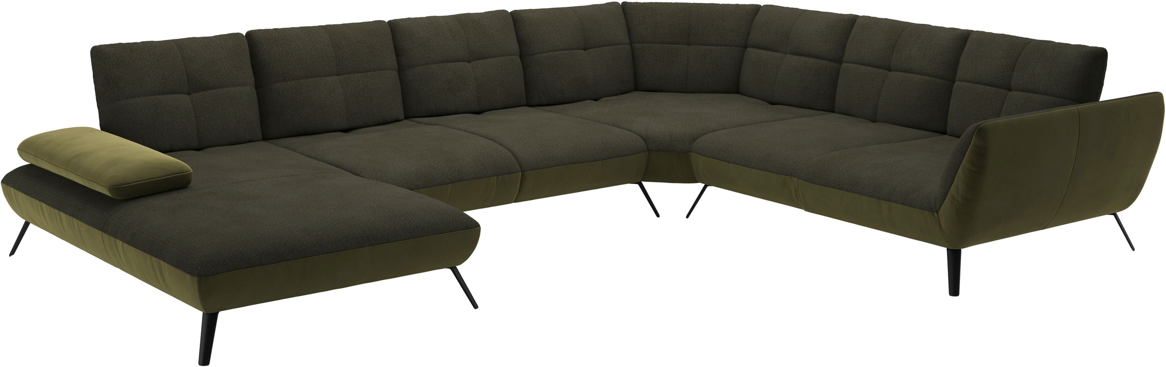 Places of Style Wohnlandschaft »Mikado U-Form«, inkl. Sitztiefenverstellung und Armteilverstellung