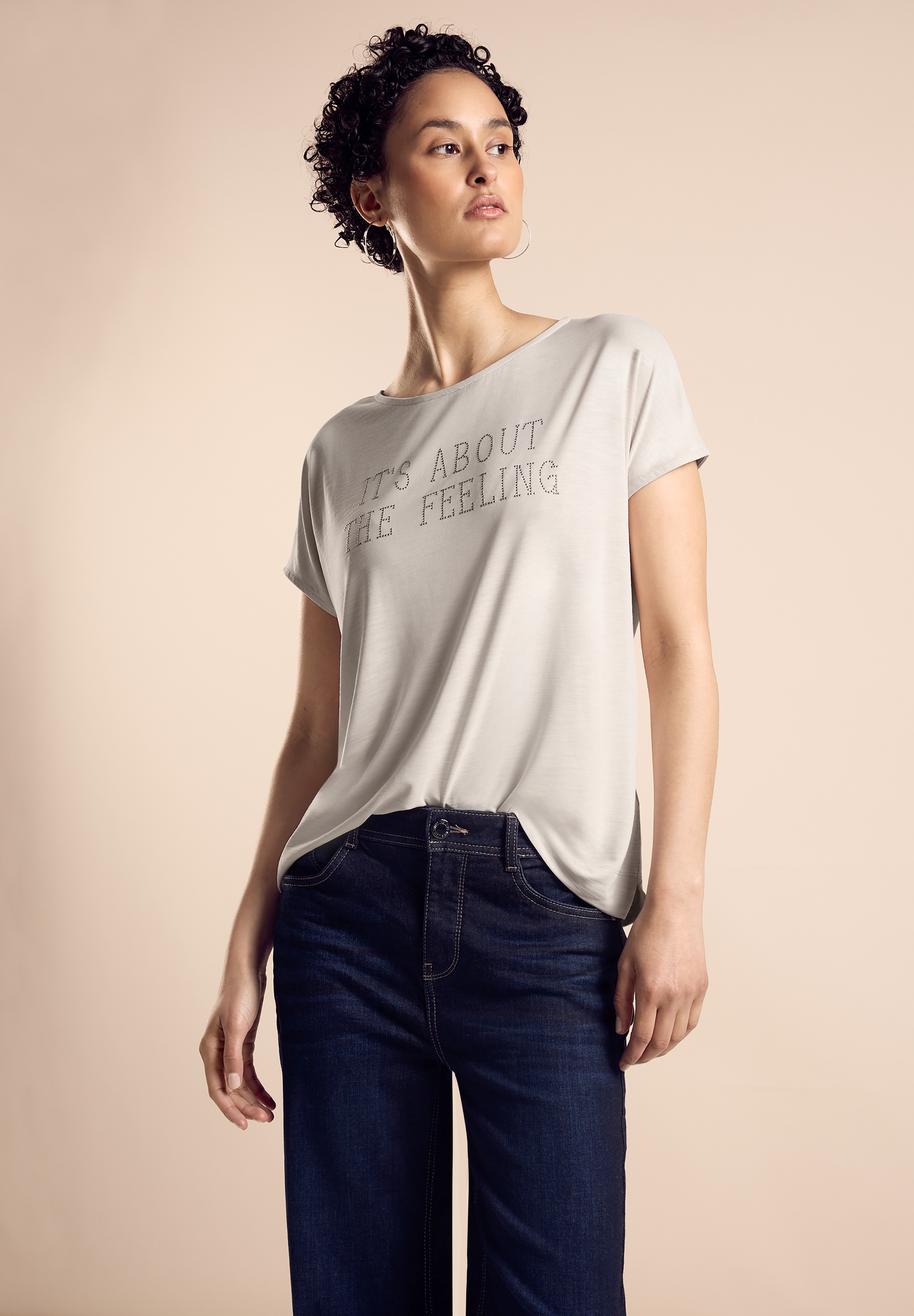 STREET ONE Shirttop, mit Schriftzug