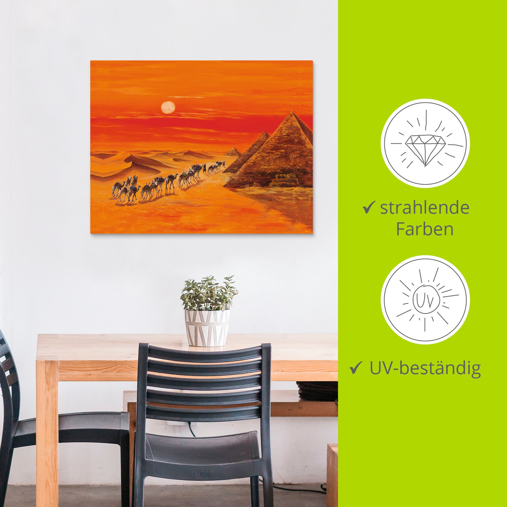 Artland Wandbild »Karawane II«, Afrika, (1 St.), als Alubild, Outdoorbild, Leinwandbild in verschied. Grössen