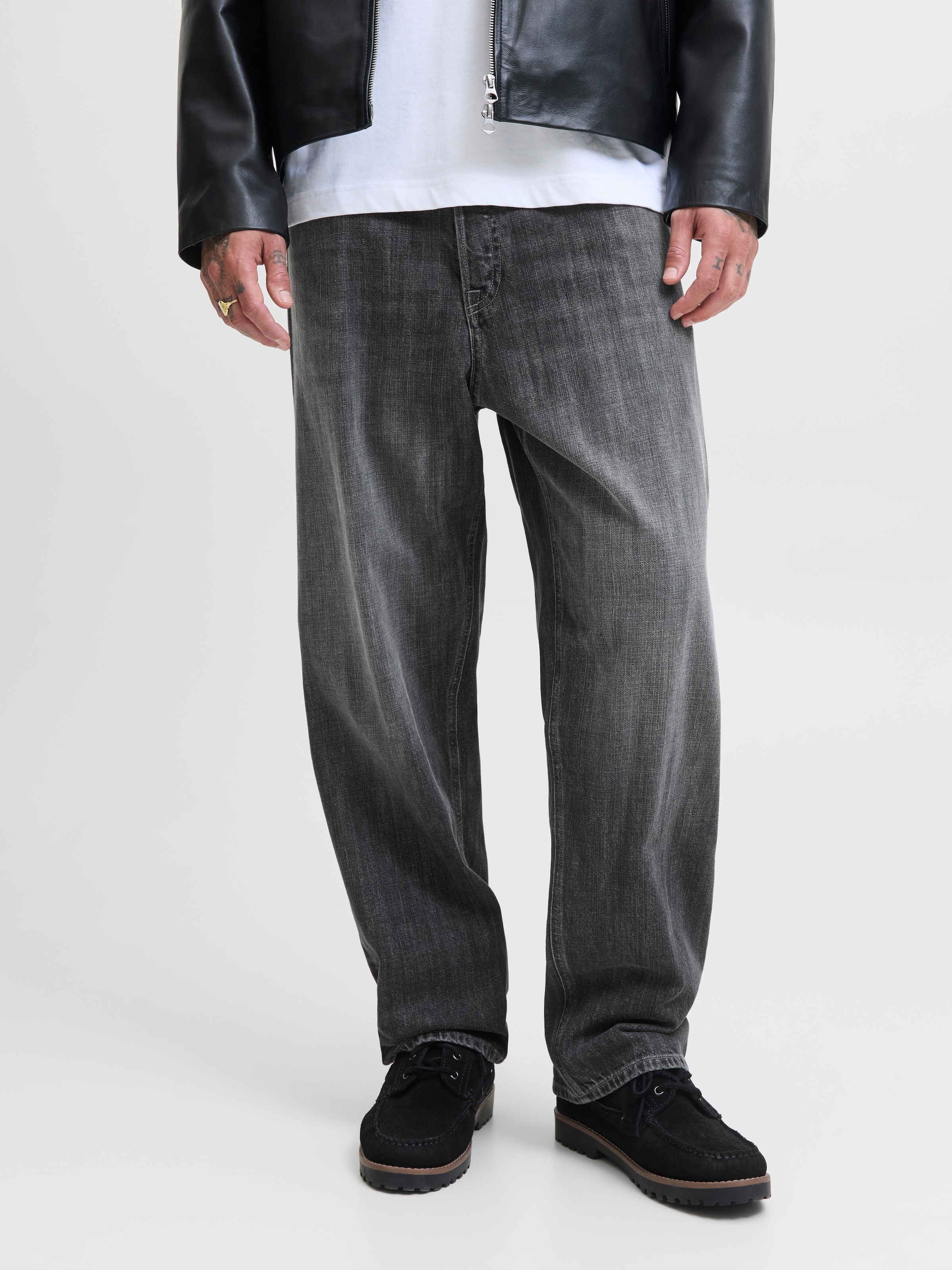 Jack & Jones Relax-fit-Jeans »JJIALEX mit cleanem Look und Taschenvielfalt«, Abriebeffekte, modisch, relaxed fit, Baumwolle