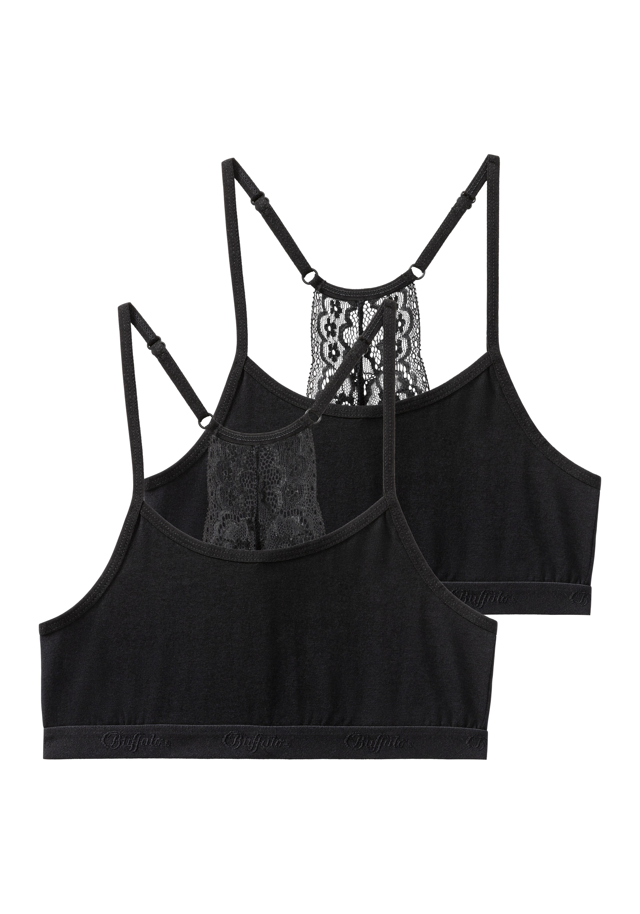 Buffalo Bustier Packung, 2 Stk. Ringerücken aus schöner Spitze