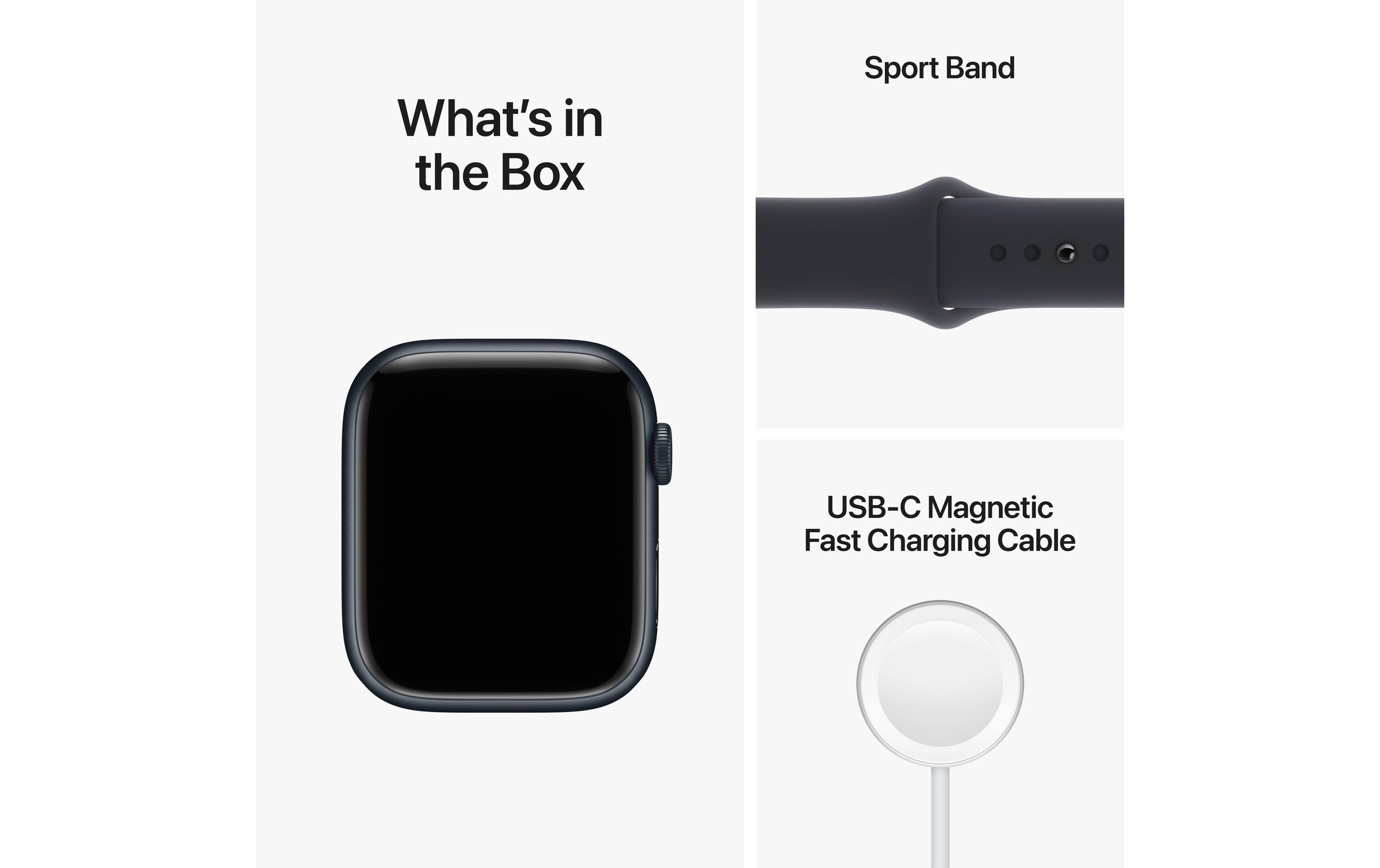 Apple Watch Series 8, Aluminium-Gehäuse Mitternacht«, (Watch OS)