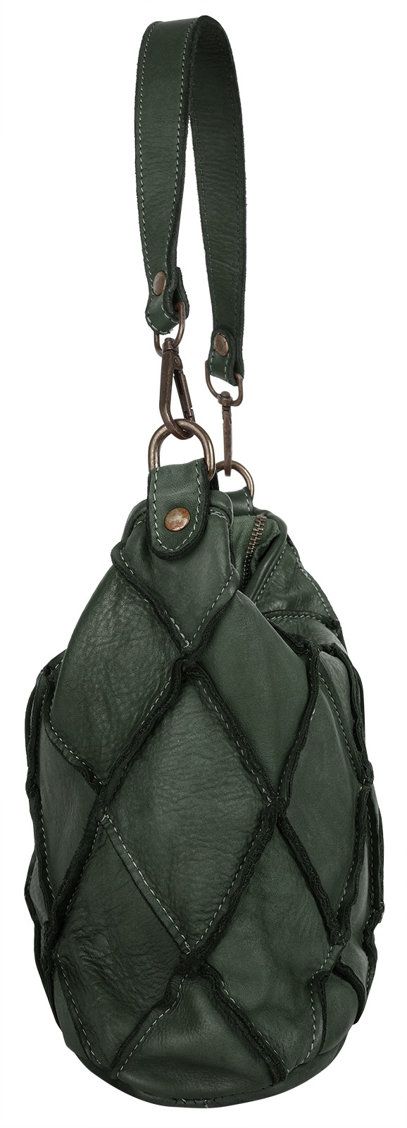 Samantha Look Henkeltasche, echt Leder, Made in Italy