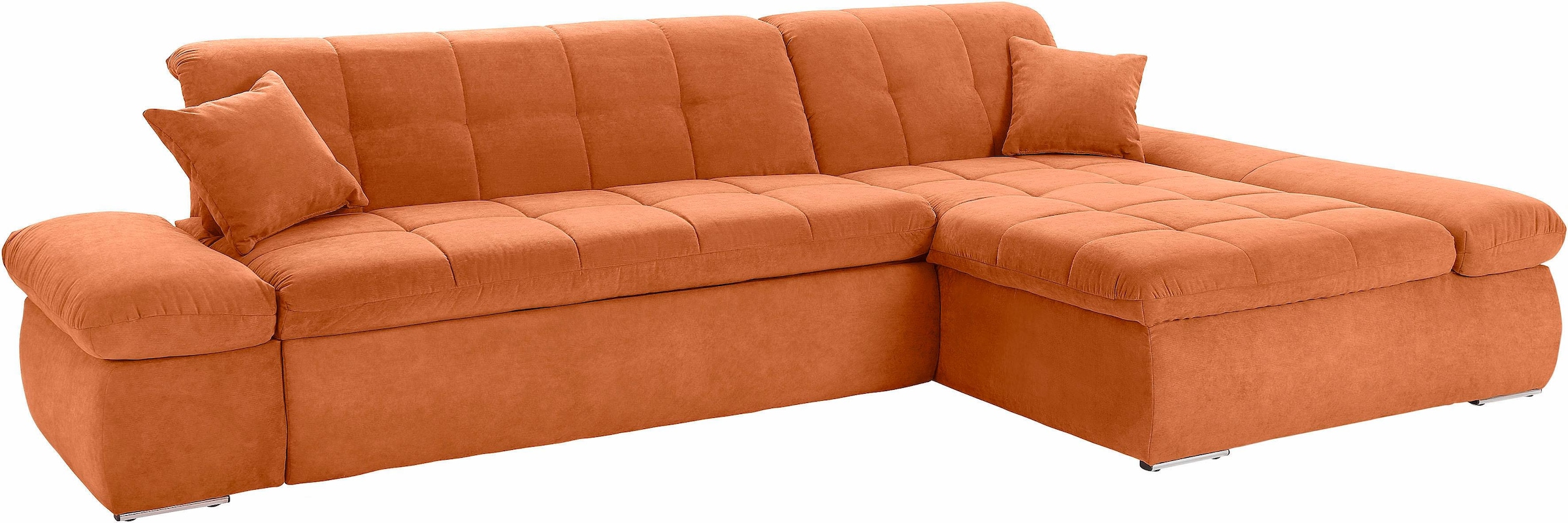 DOMO collection Ecksofa »NMoric XXL, B/T/H: 300/172/80cm, L-Form«, wahlweise mit Bettfunktion und Armlehnverstellung