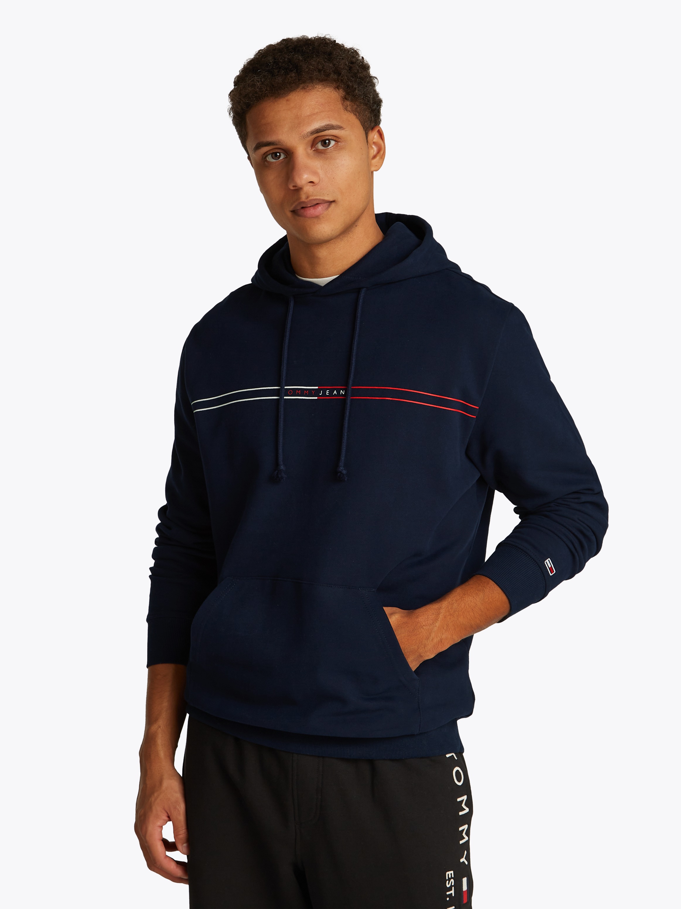 Tommy Jeans Kapuzensweatshirt »TJM REG ENTRY GRAPHIC HOODIE EXT«, mit mehrfarbigen Print