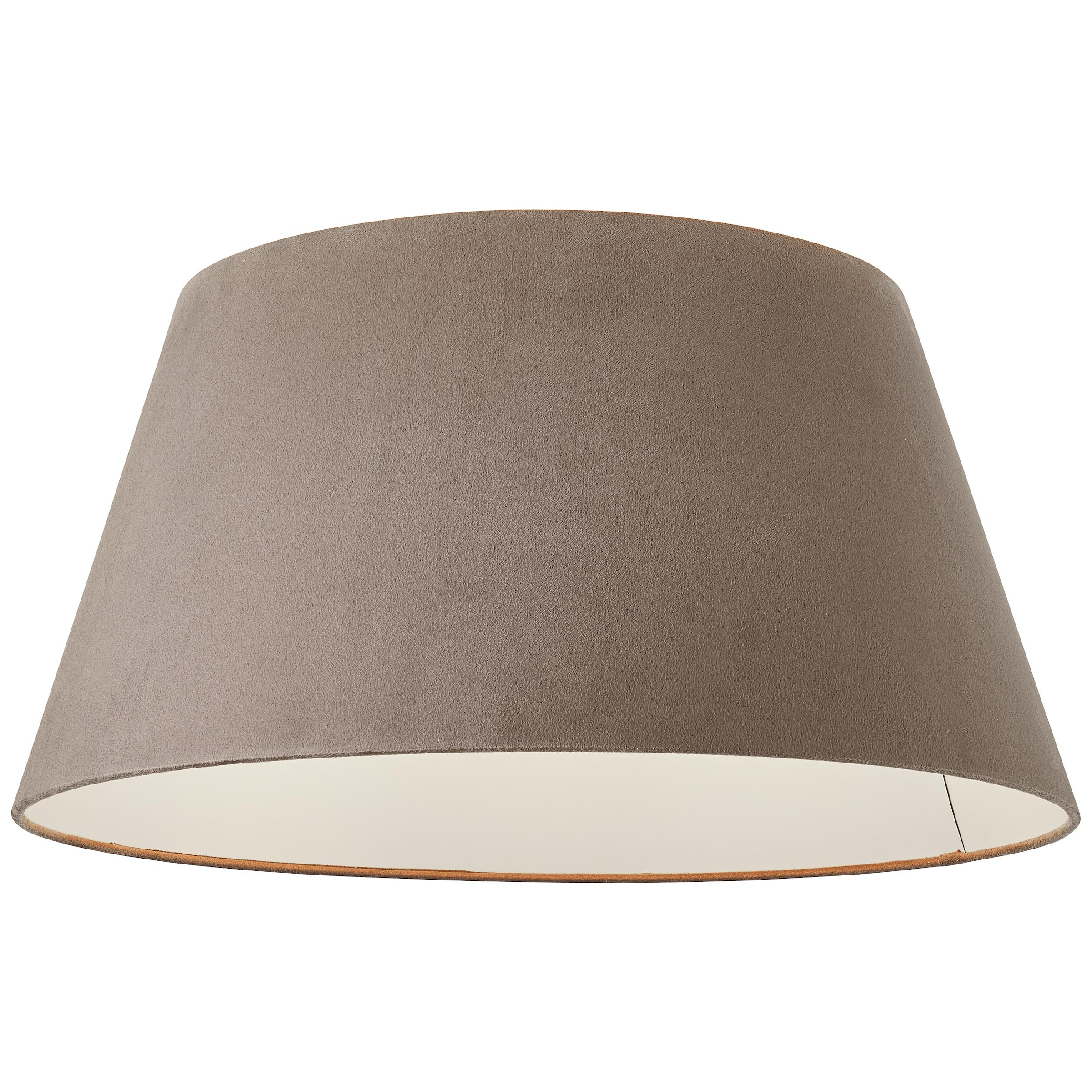 Brilliant Deckenleuchte »Brok«, 1 flammig, Leuchtmittel E27 ohne Leuchtmittel, in Samt-Optik, 26,5 cm Höhe, Ø 50 cm, E27, Metall/Textil, taupe