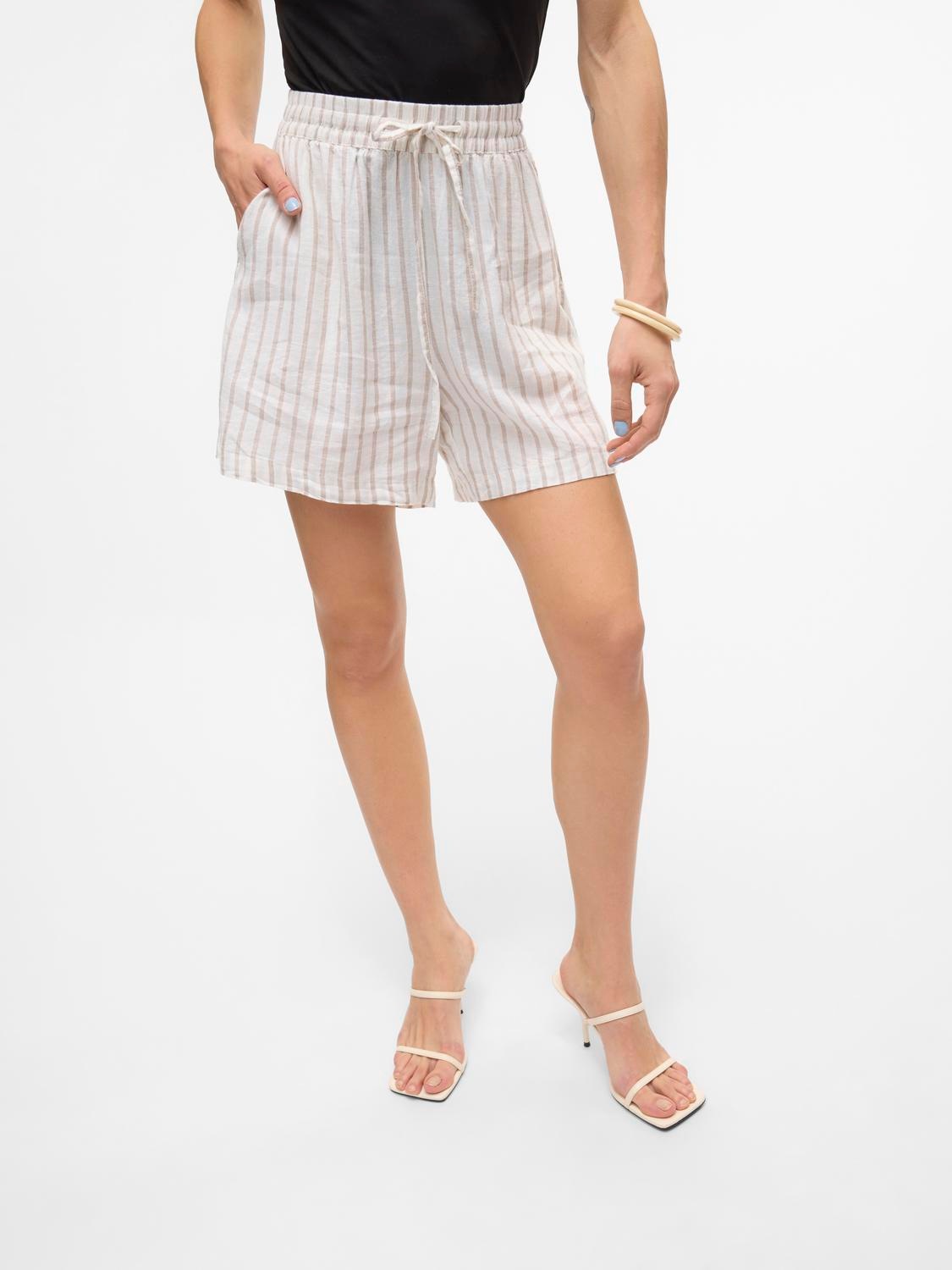 Vero Moda Shorts »VMLINN LINEN SHORTS WVN NOOS«, mit Leinen