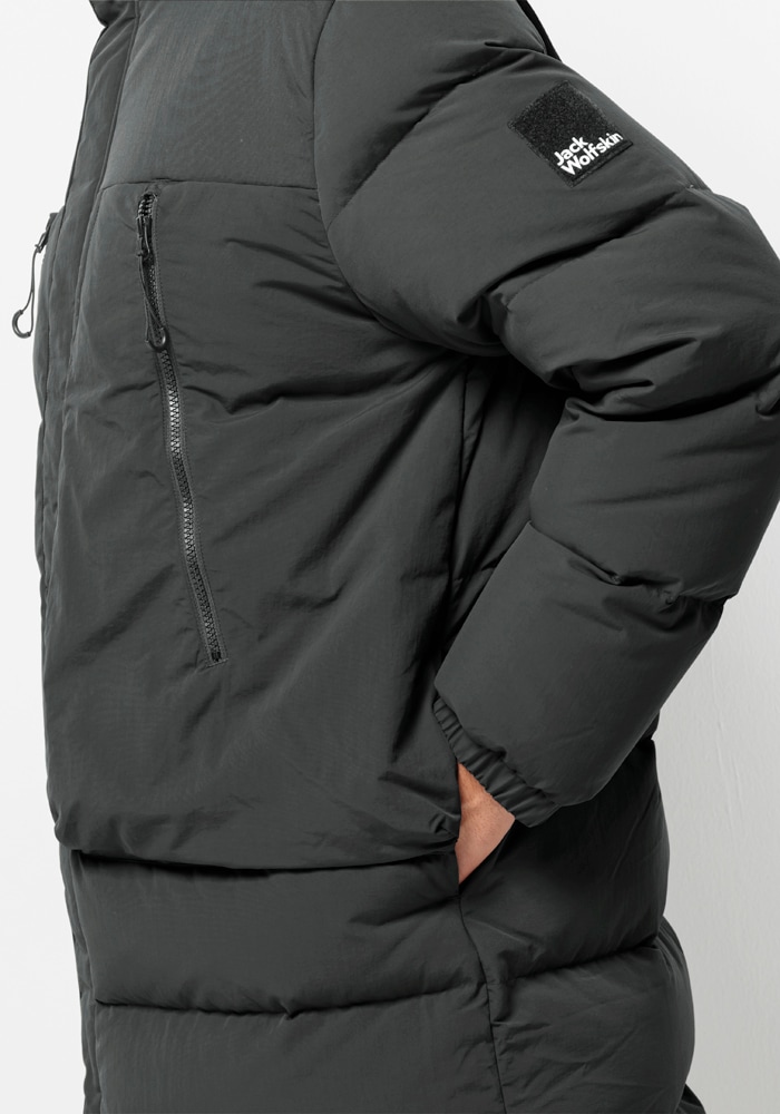 Jack Wolfskin Daunenjacke »DELLBRUECK LONG JKT«, mit Kapuze
