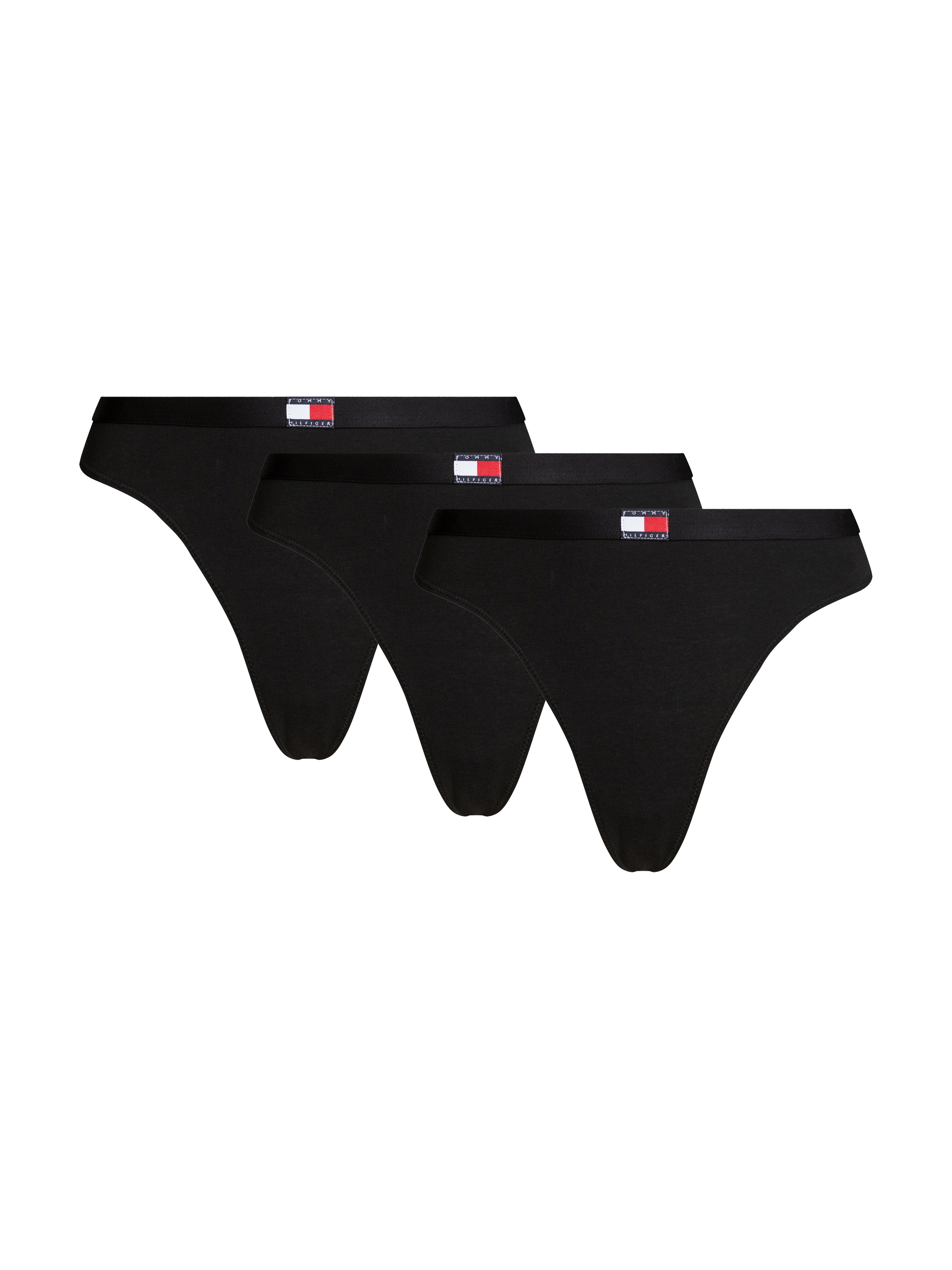 Slip »3 PACK FLAG THONG (EXT. SIZE)«, (Packung, 3 St., 3er), mit Logo-Stretchbund