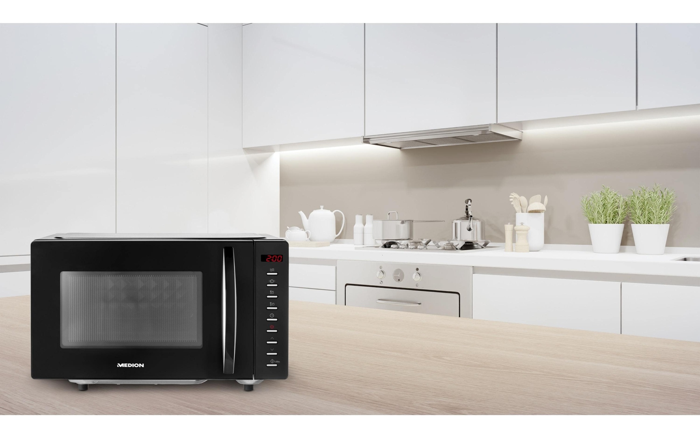 Medion® Mikrowelle »Medion MD 10744 Schwarz«, 700 W