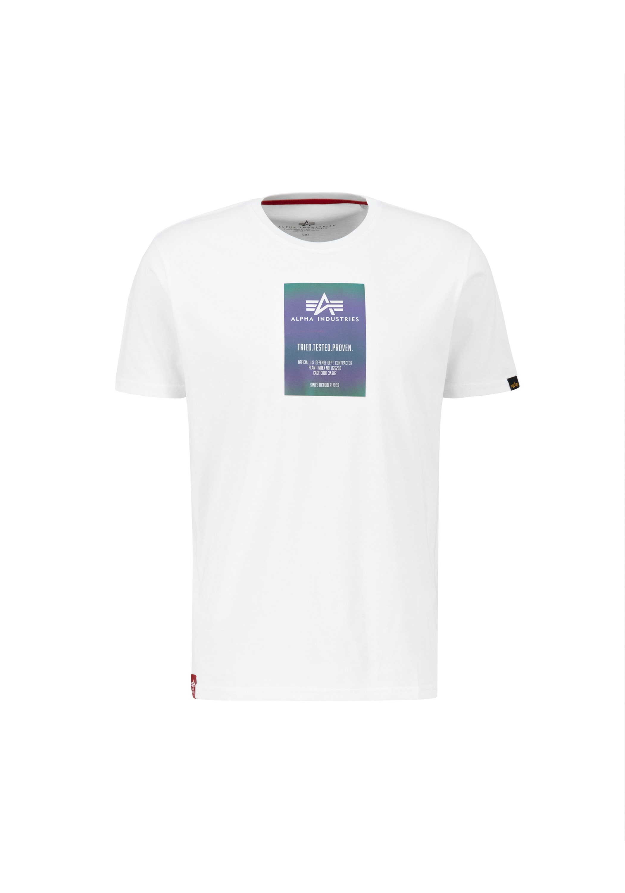Alpha Industries T-Shirt »Rainbow Reflective Label T-Shirt«