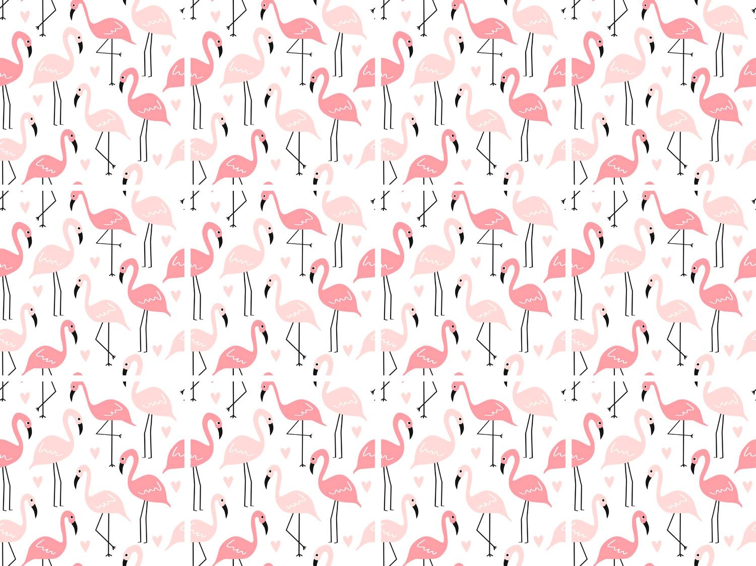 queence Fliesenaufkleber »Flamingos«