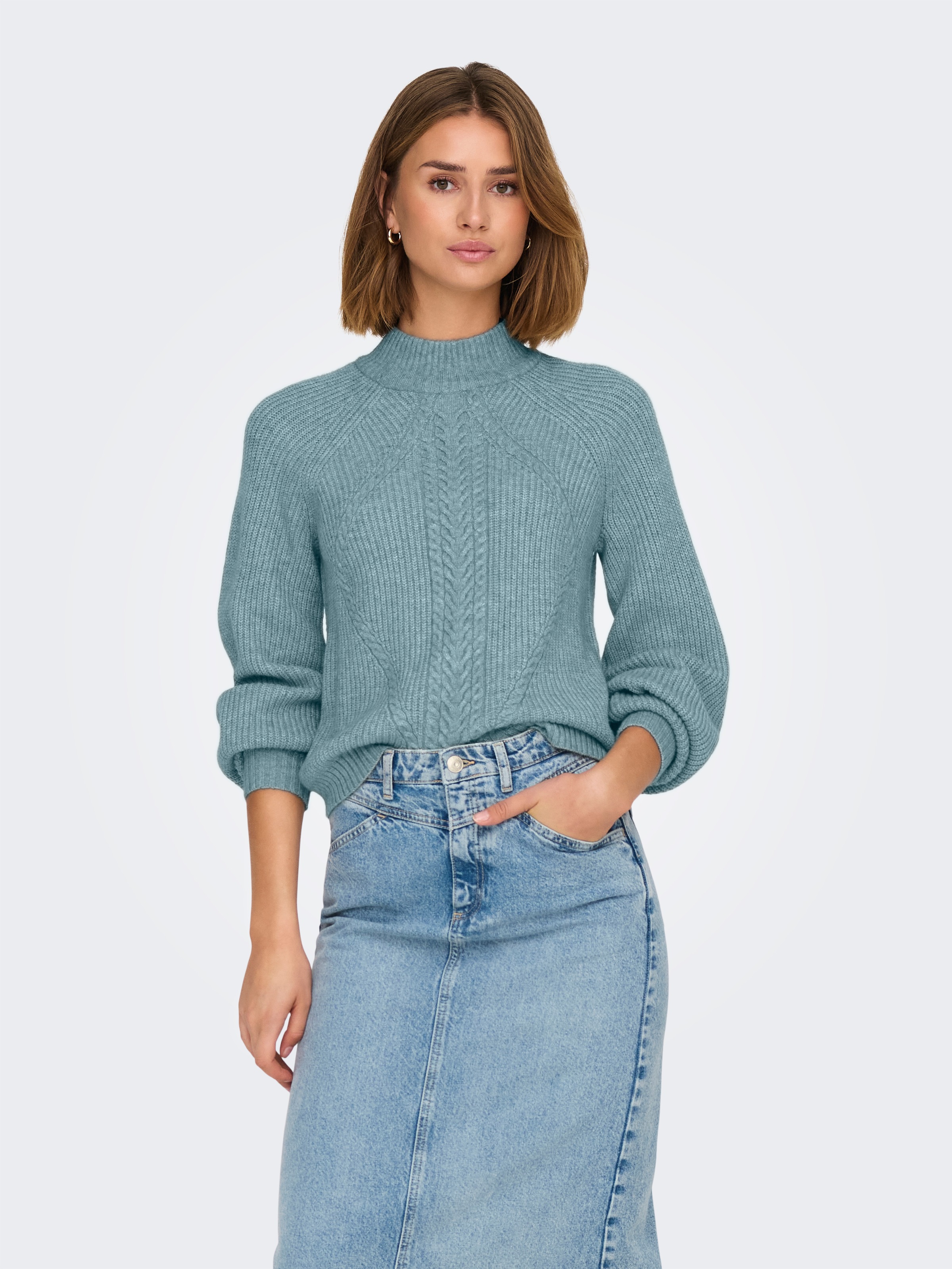 ONLY Stehkragenpullover »ONLKATIA LS DETAIL HIGHNECK CC KNT«