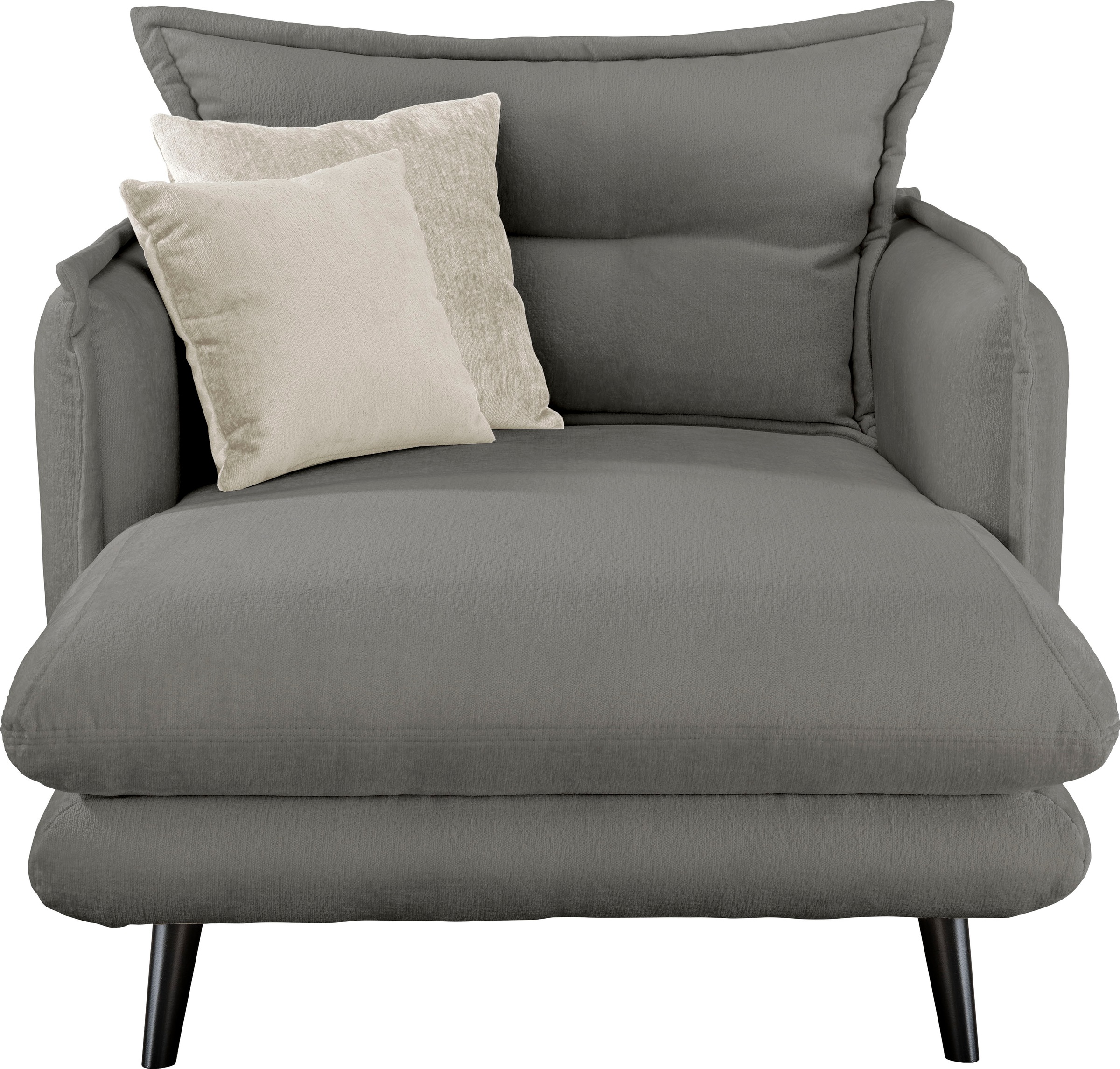 INOSIGN Loveseat »Lazio«, moderner Sessel mit einer bequemen Polsterung, 2 Stk. Zierkissen