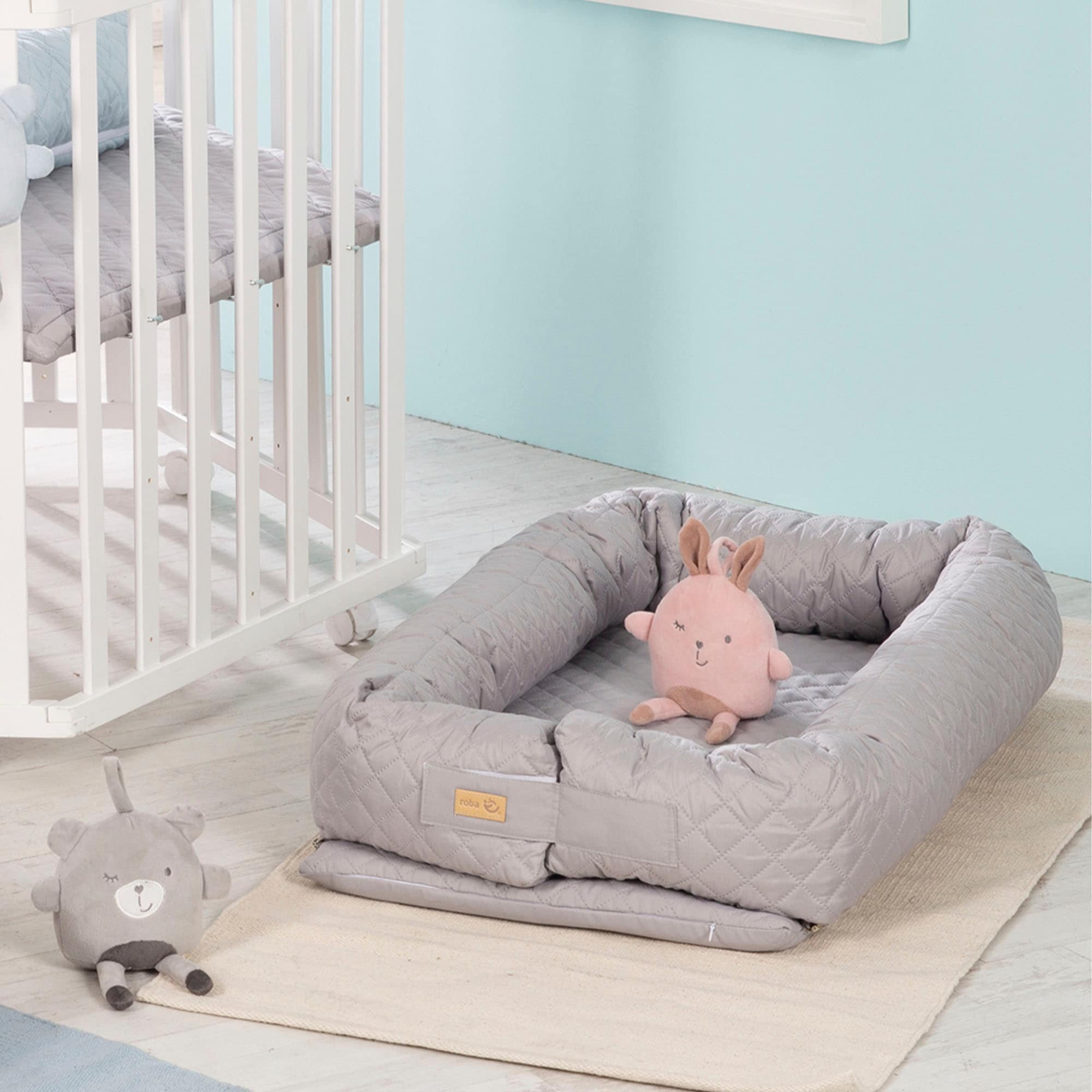 roba® Kuschelnest »Babyounge, roba Style, silberfarbengrau«, 3in1